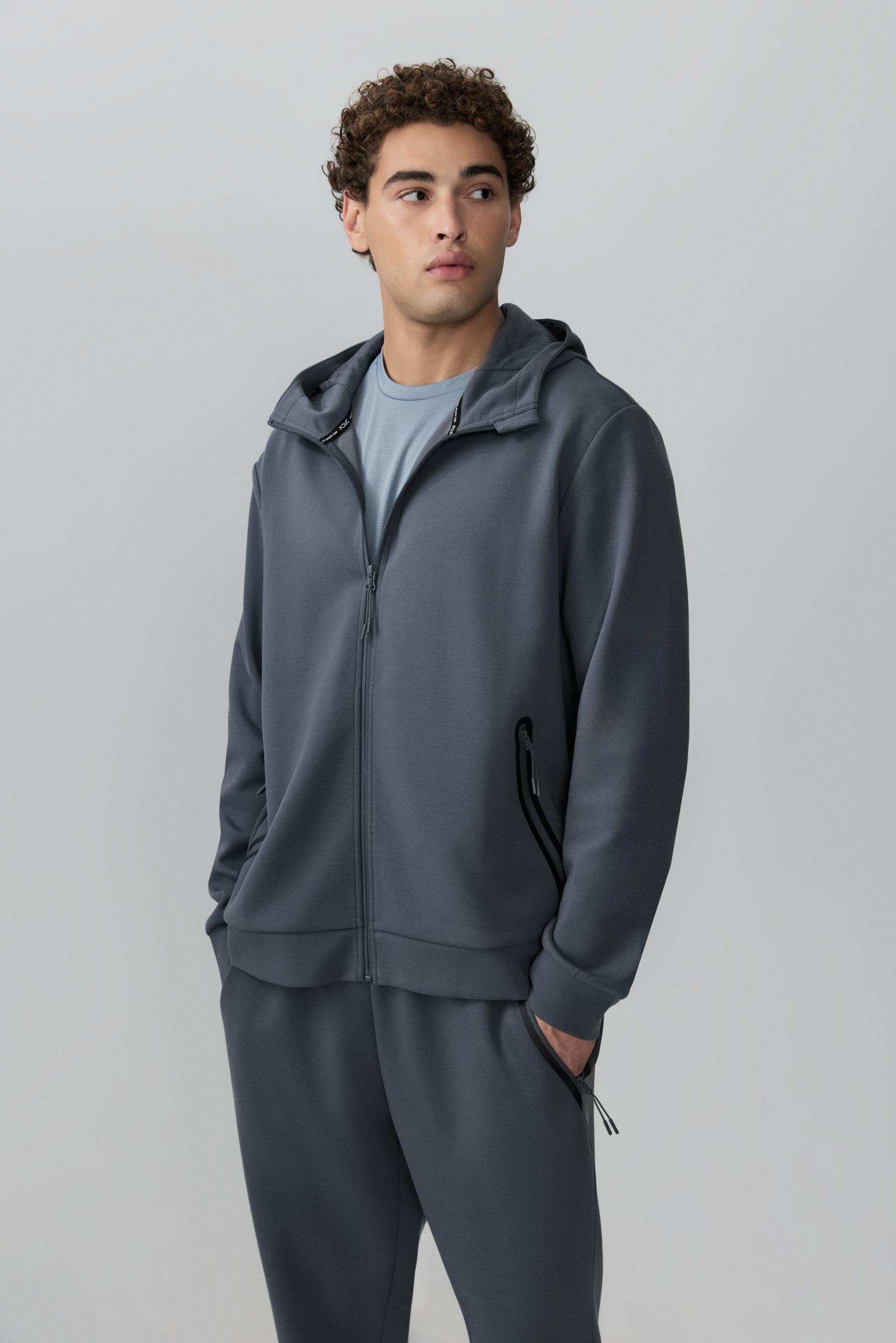 Sudadera cremallera interlock