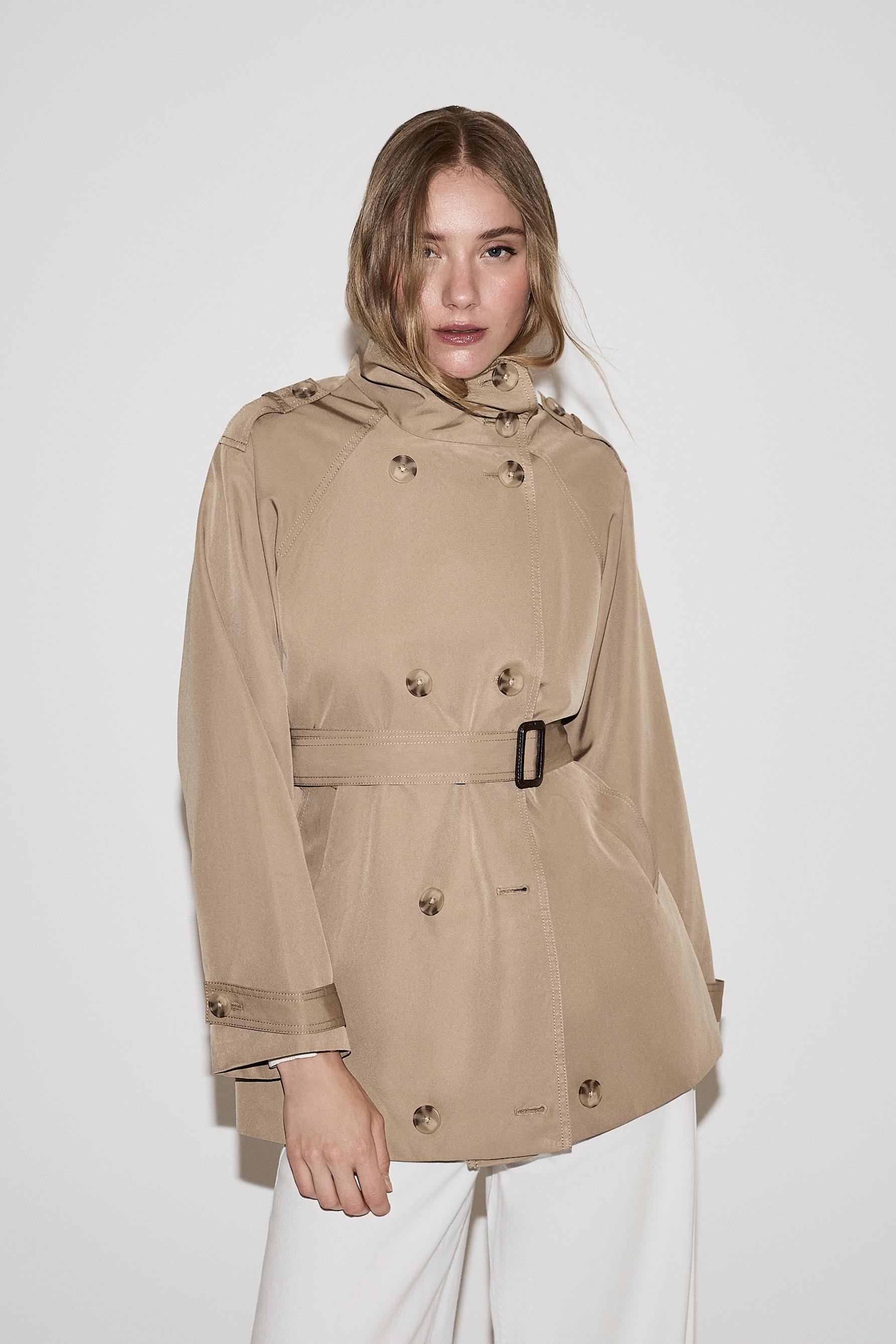 Oversize trench coat — BEIGE