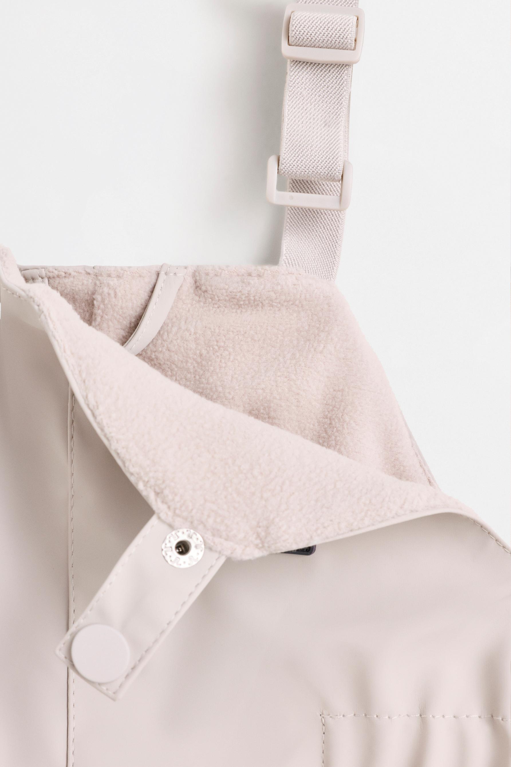 Rubberised fleece-lined overall — MEDIUM GREY