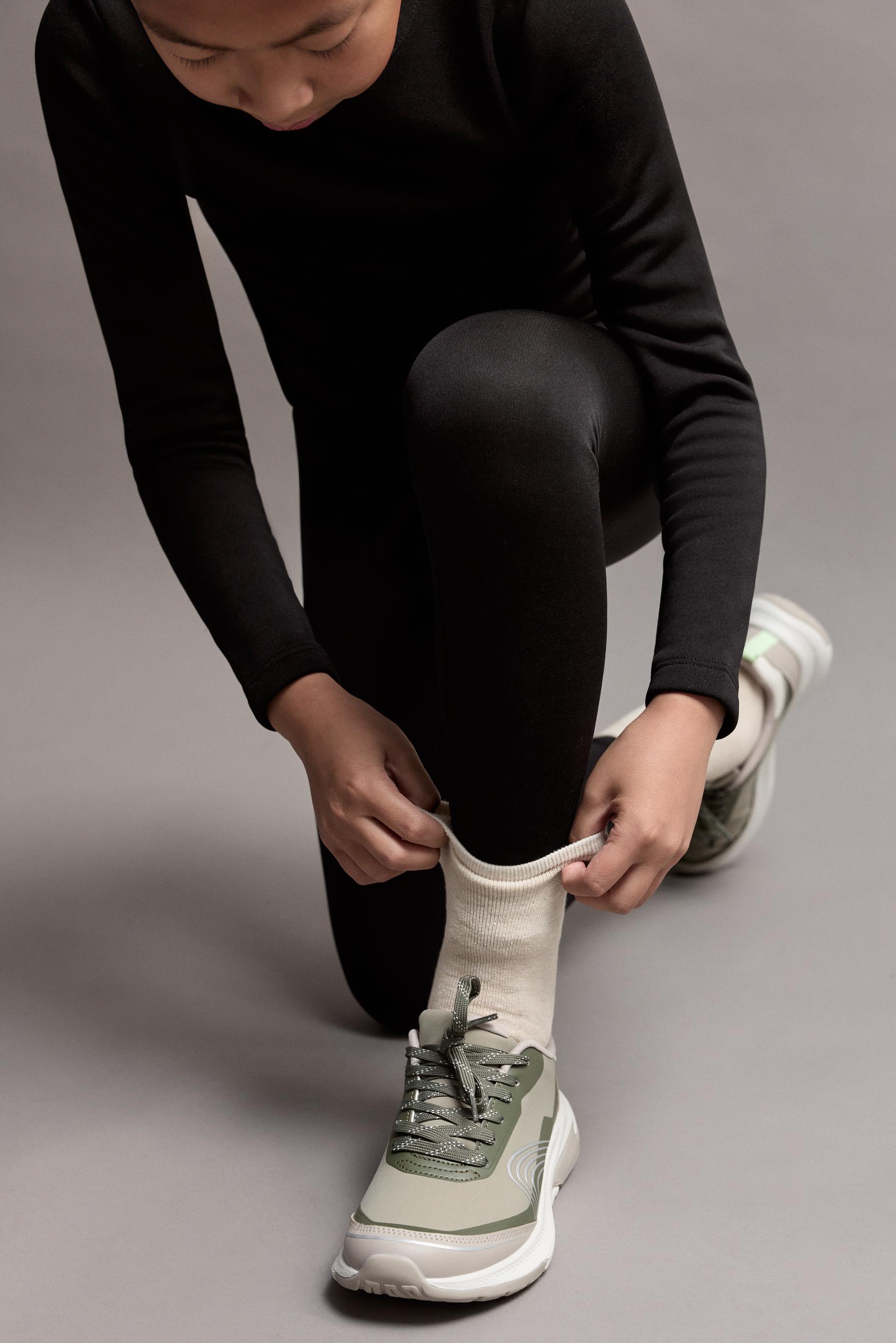 Plain long socks (Pack of 2) — TAN