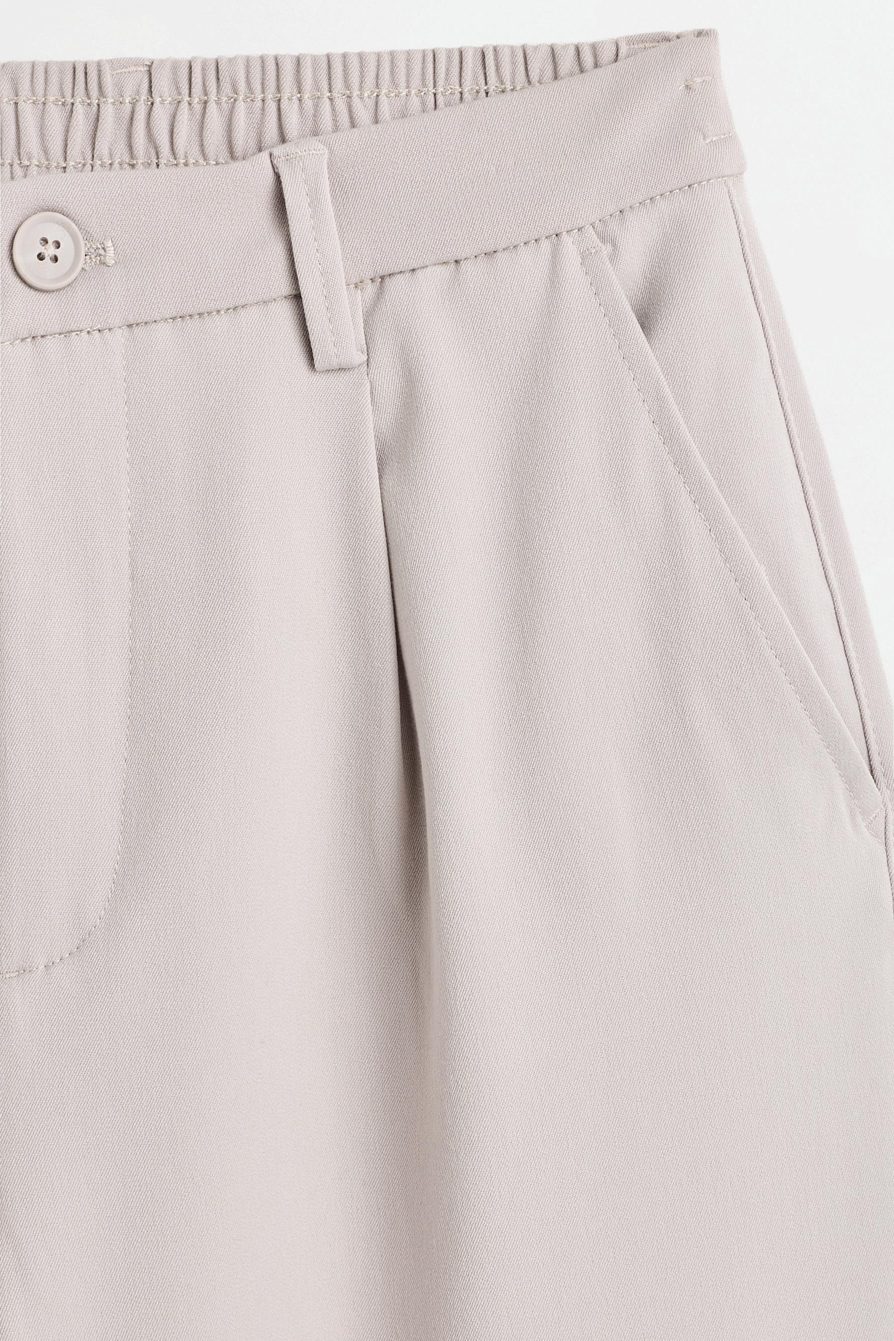 Wide-leg tailored trousers — GREY