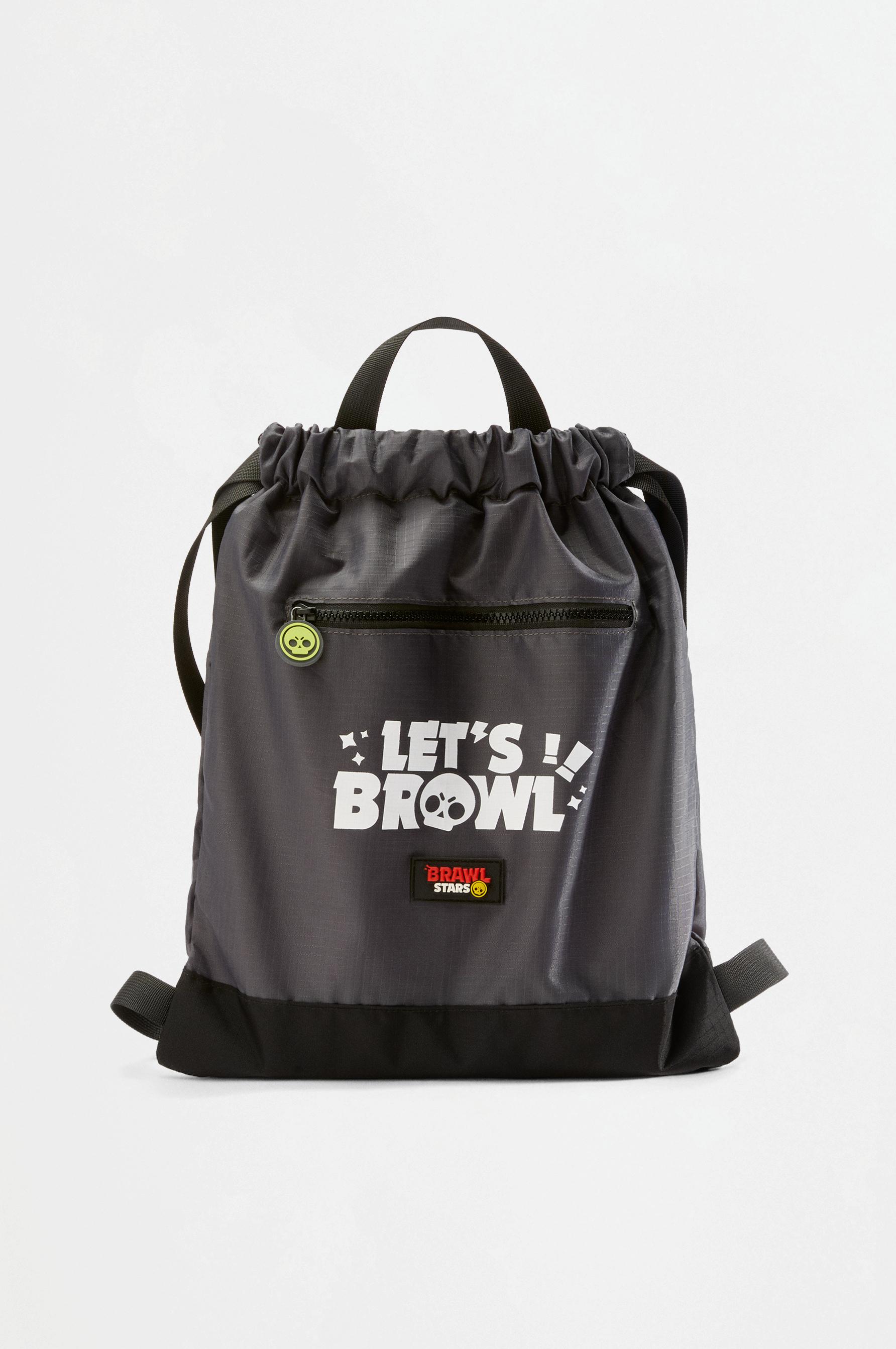Brawl Stars ©Supercell Oy drawstring backpack — GREY