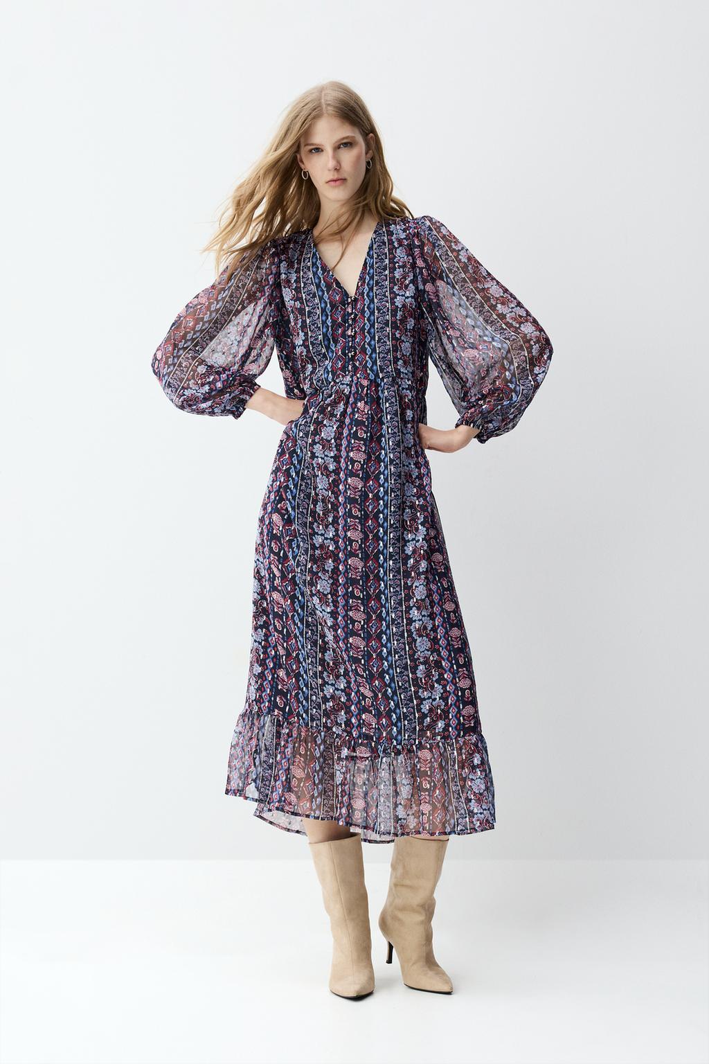 Vestit midi estampat