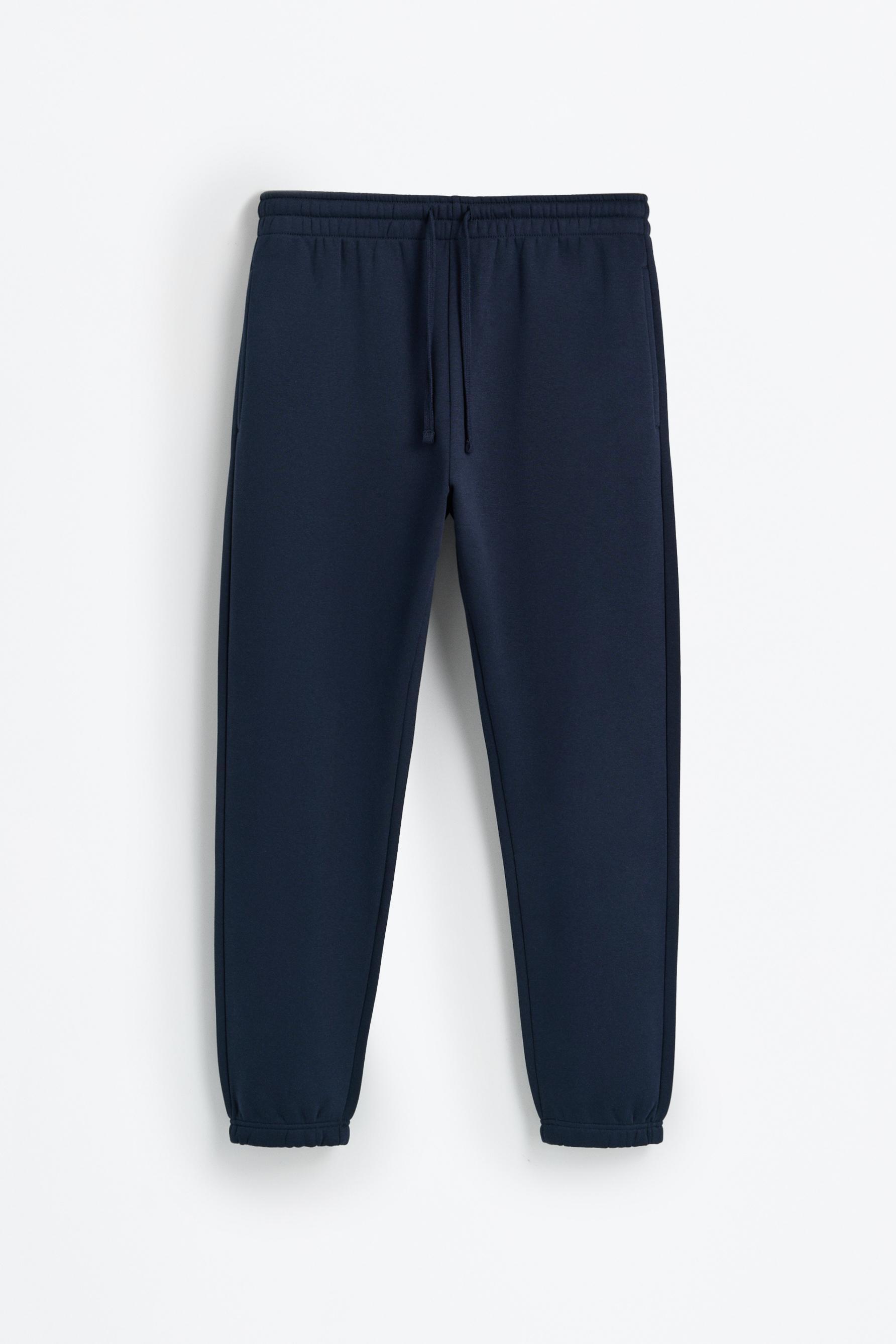 Slim fit tracksuit bottoms — NAVY