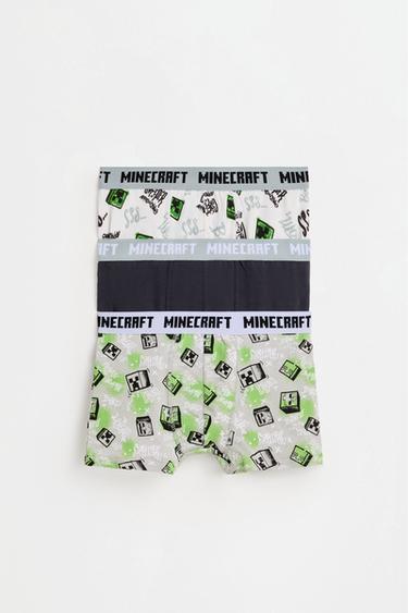 Minecraft Boxer Briefs (3-Pack) — GREYISH GREEN 1