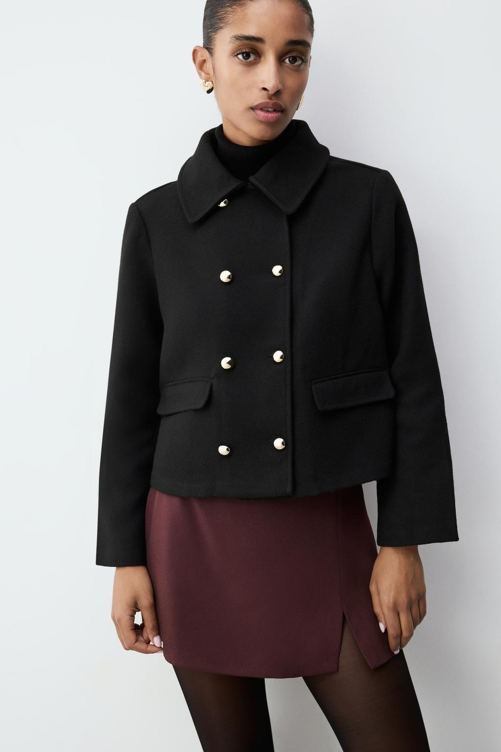 Cazadora paño botones dorados