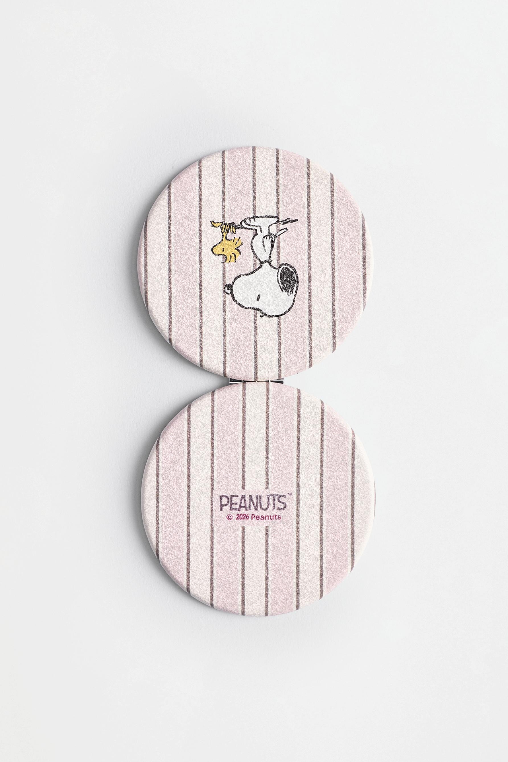 Round Snoopy Peanuts™ mirror — BEIGE