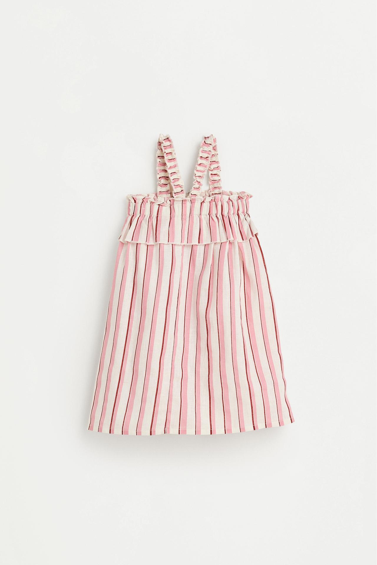 Baby Girl | Pink striped dress — PINK