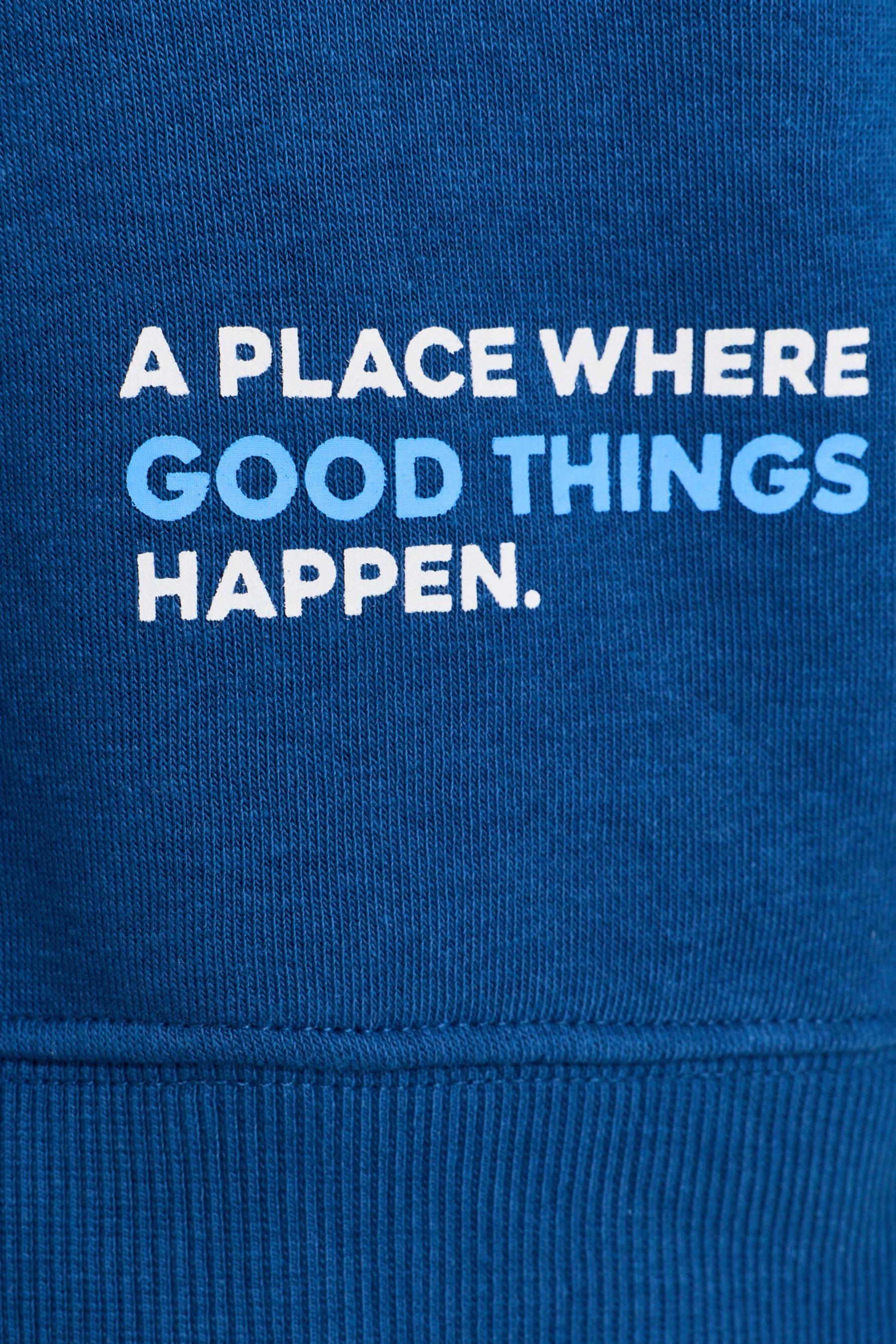 Printed sweatshirt — DARK BLUE