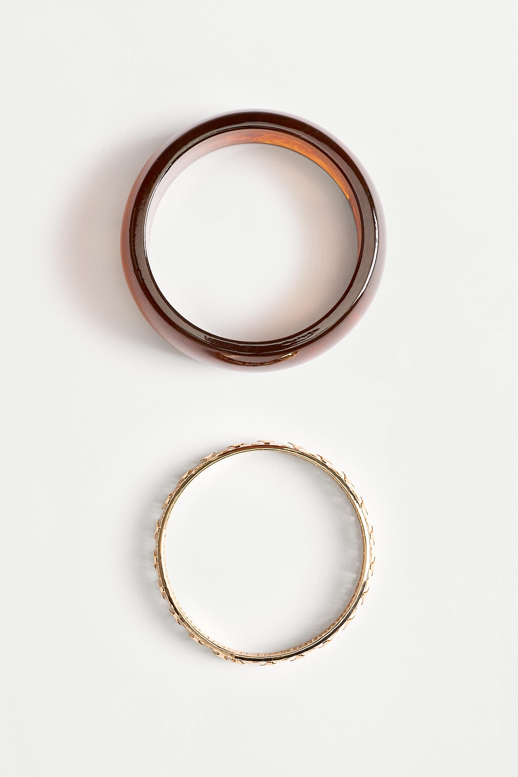 Assorted Bracelets (2-Pack) — BROWN