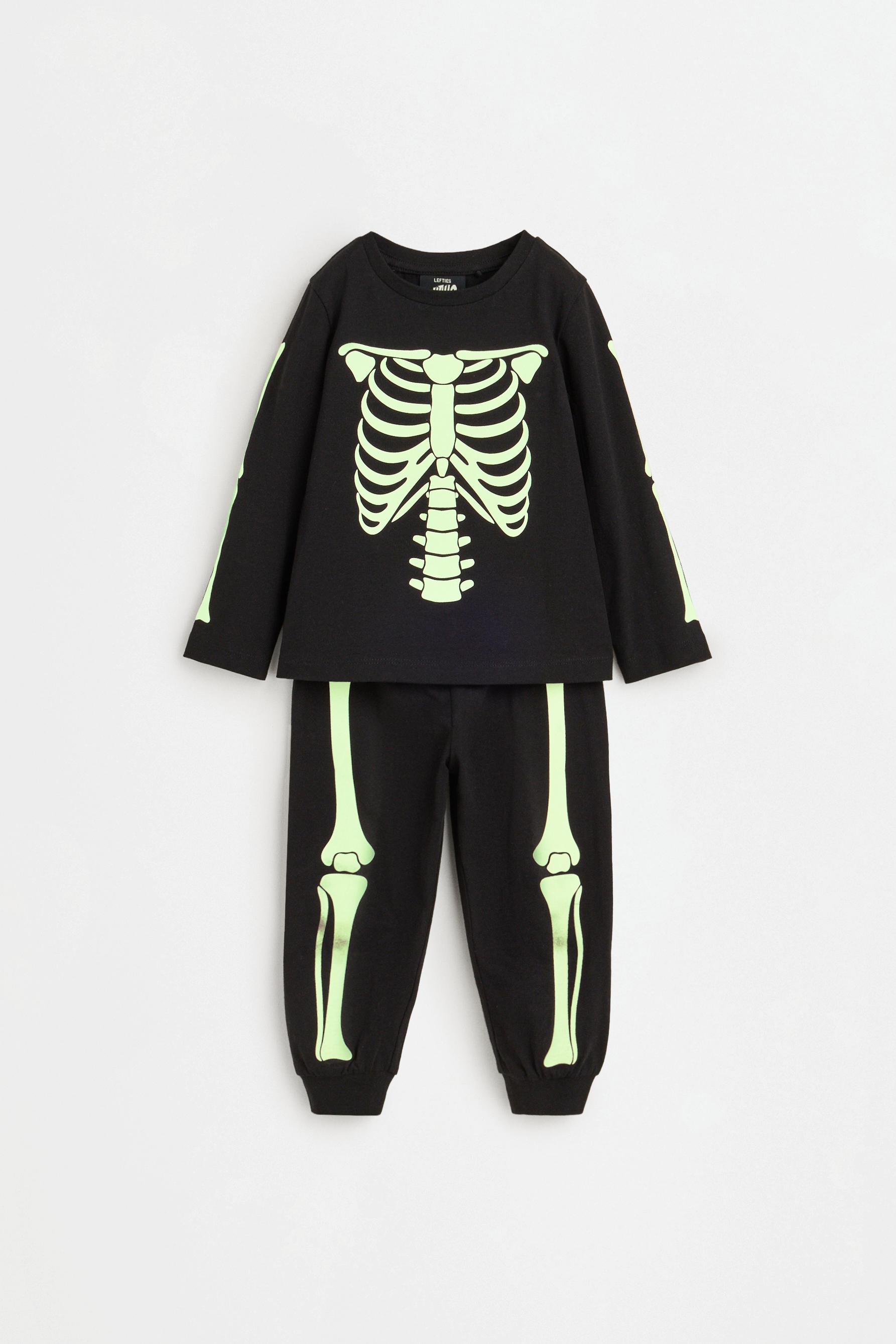 Bebés | Pijama esqueleto brilla en la oscuridad