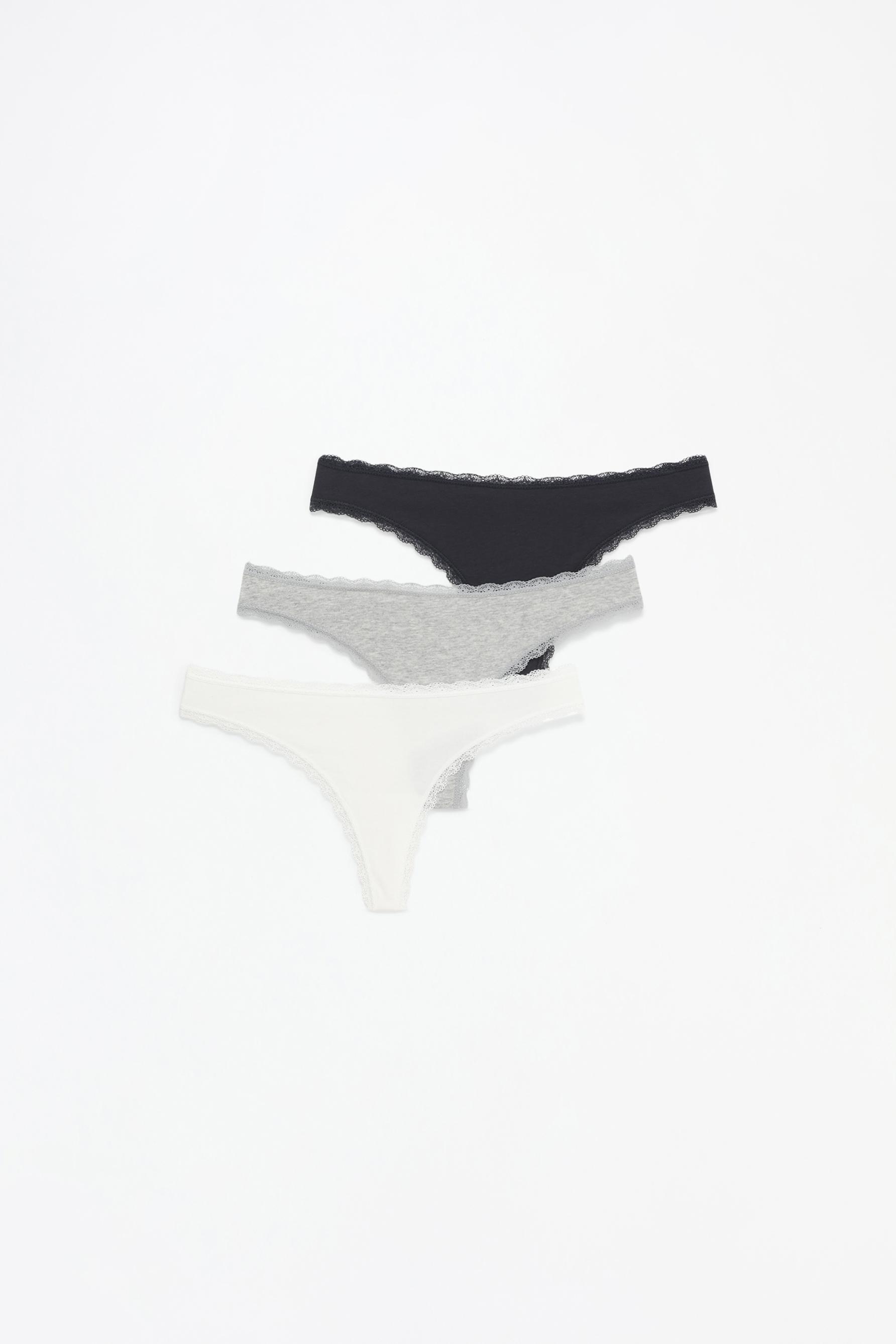 Cotton stretch Brazilian briefs (3-Pack) — VARIOUS