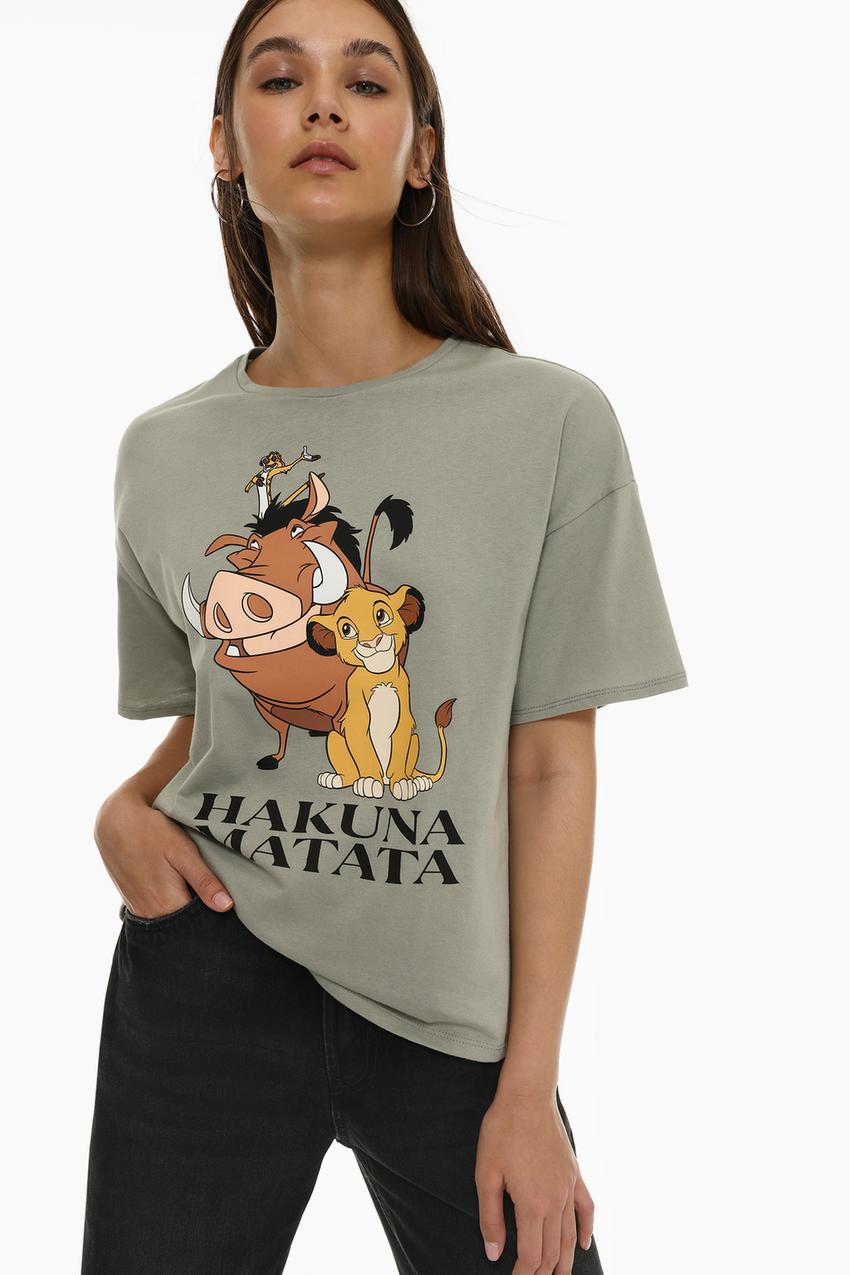 Disney Blusa Rey Leon Disney Camiseta Hakuna Matata Mujer Camiseta El Rey León ©Disney