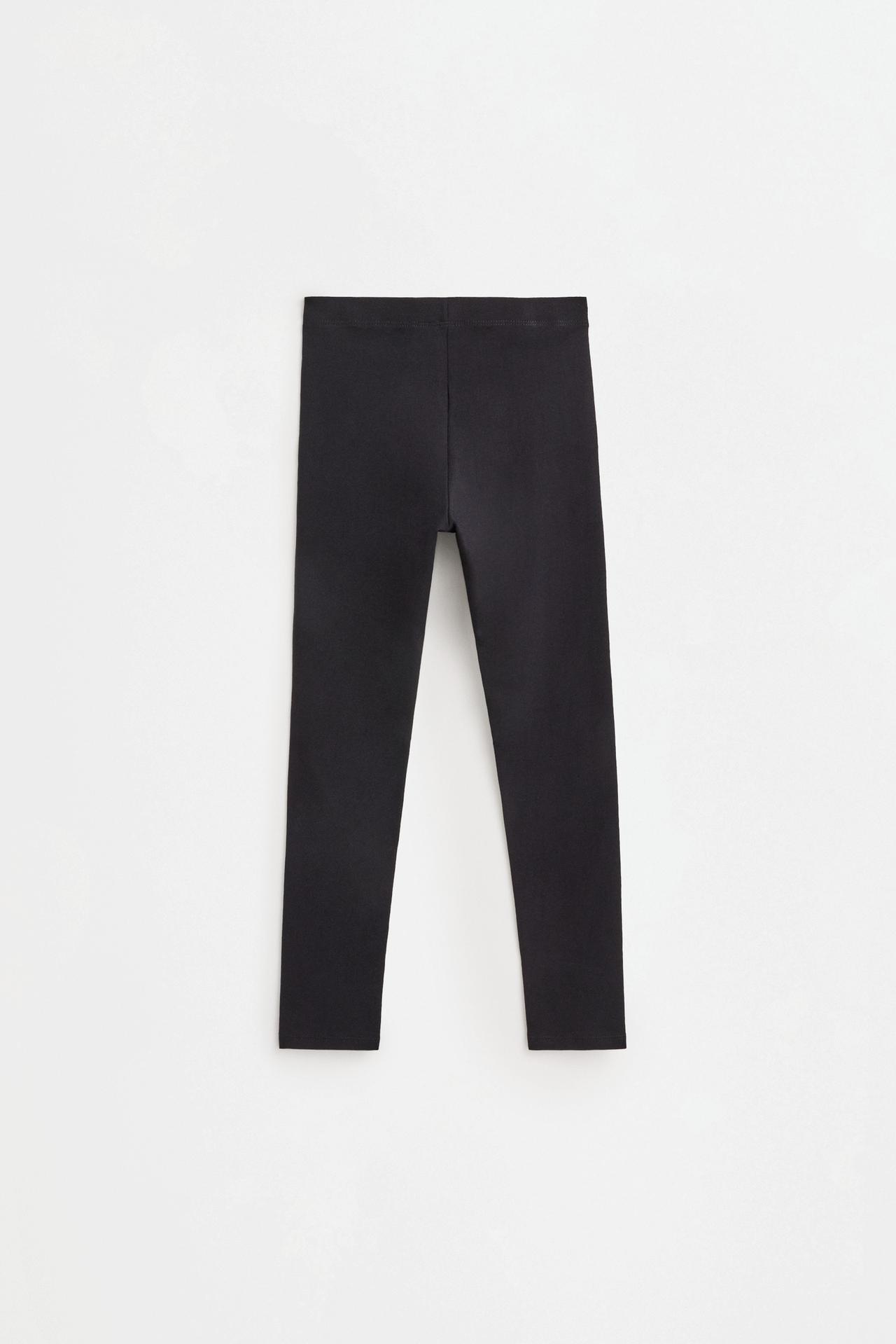 2-pack of contrast leggings — BLACK