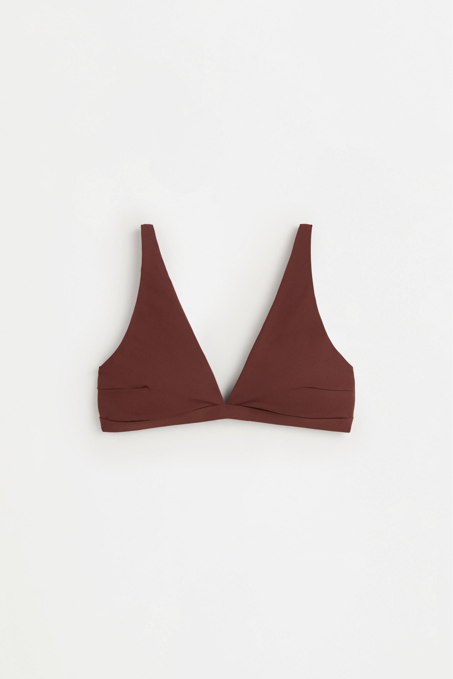 Basic bikini top — PALE BROWN