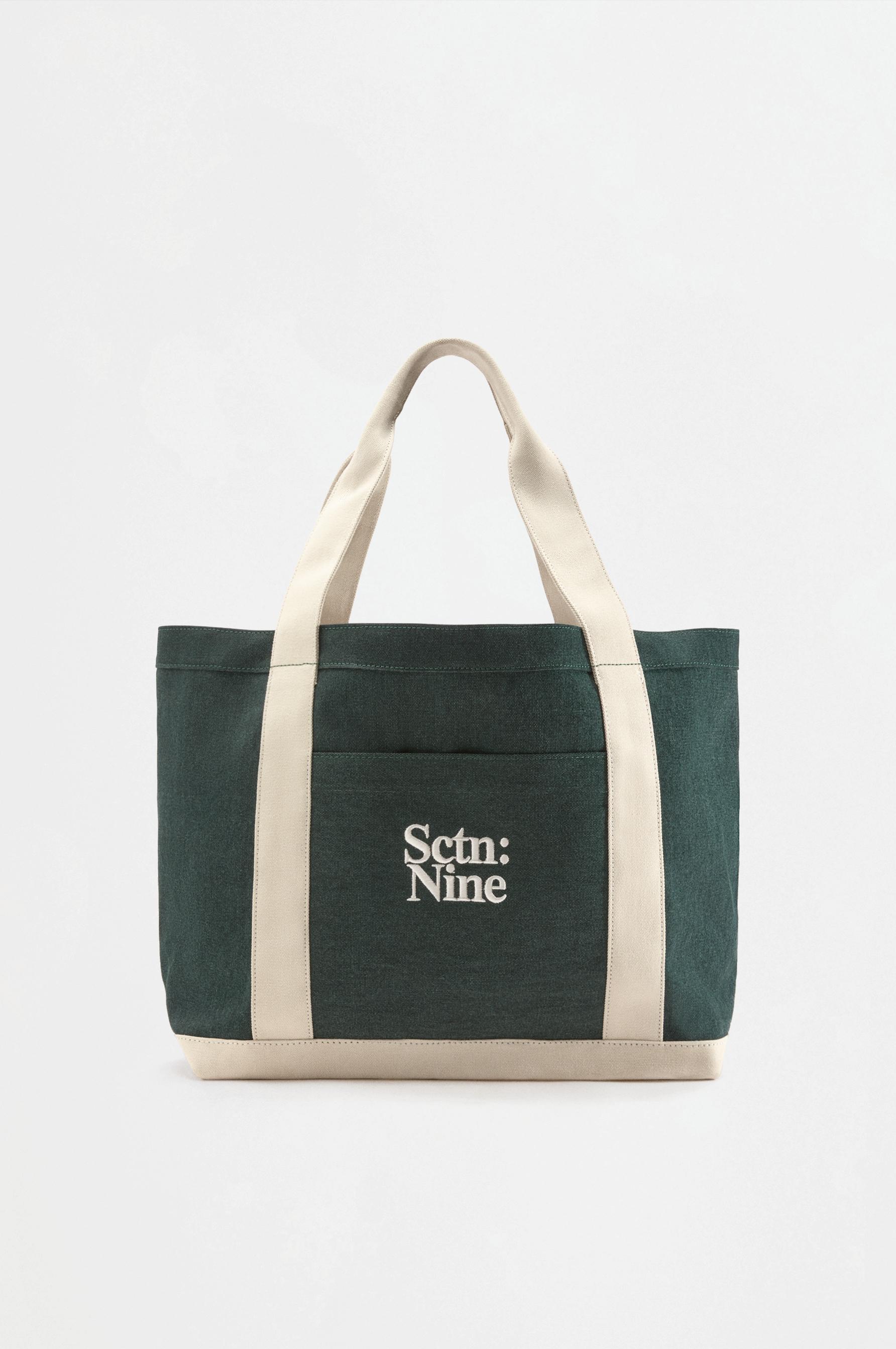 Canvas tote bag — GREEN