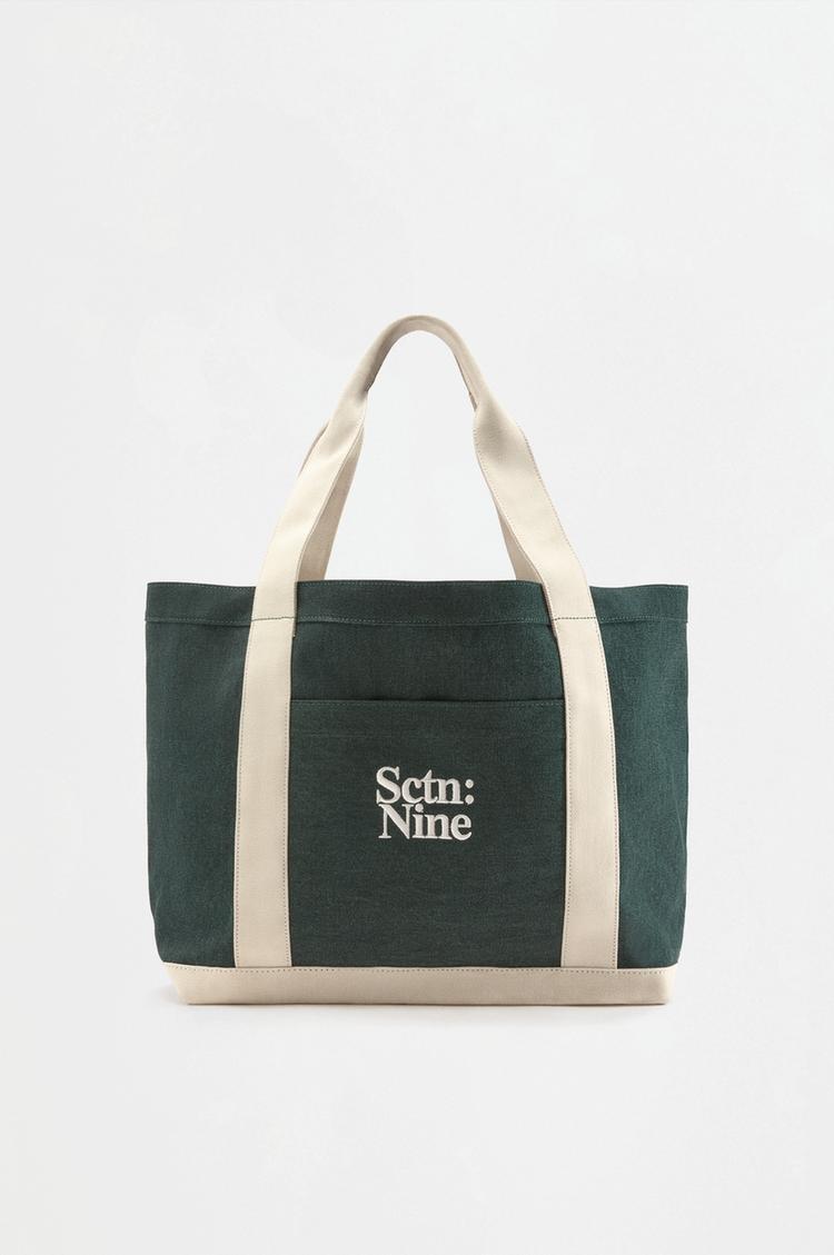 Canvas tote bag — GREEN