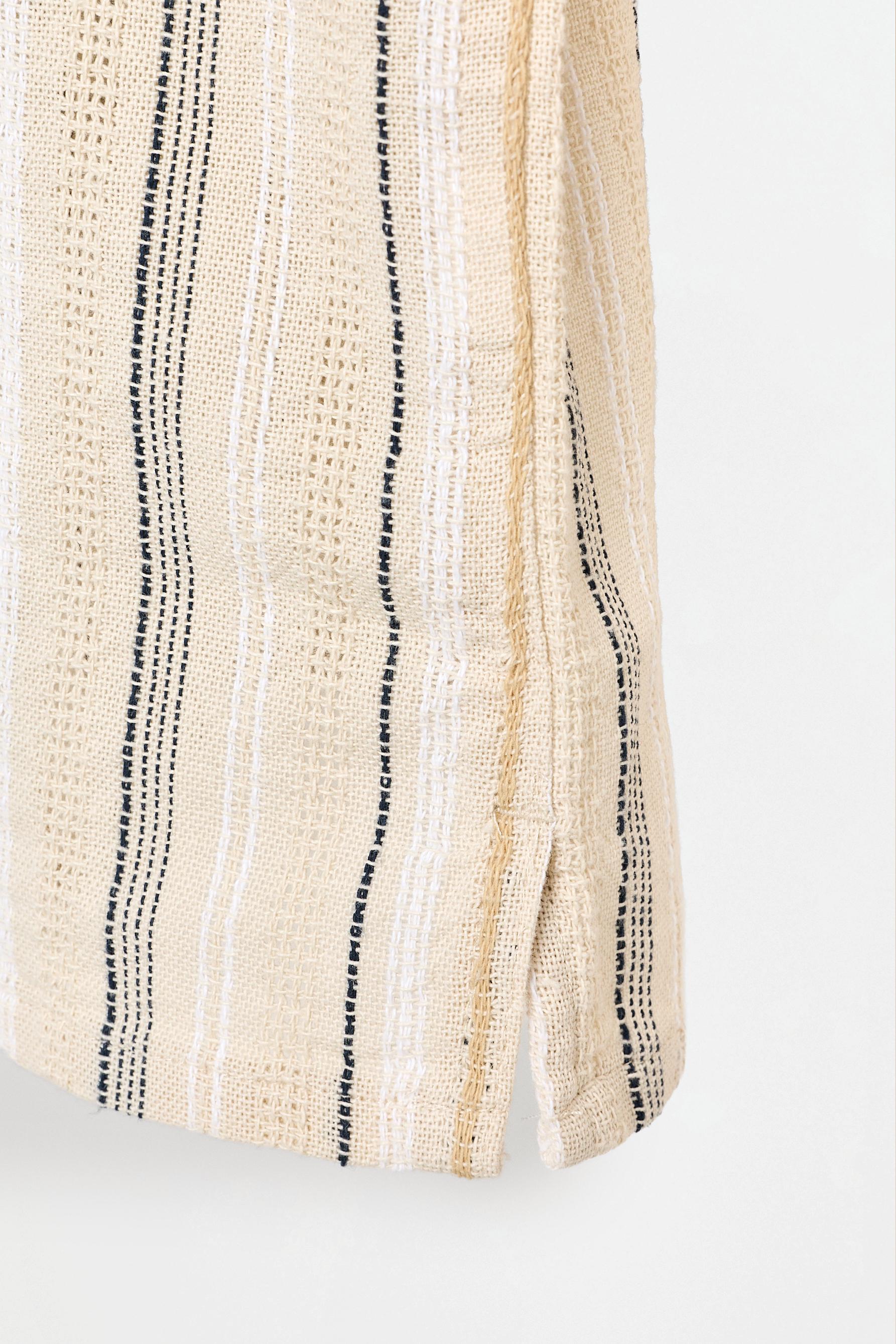 Textured resort shirt — BEIGE