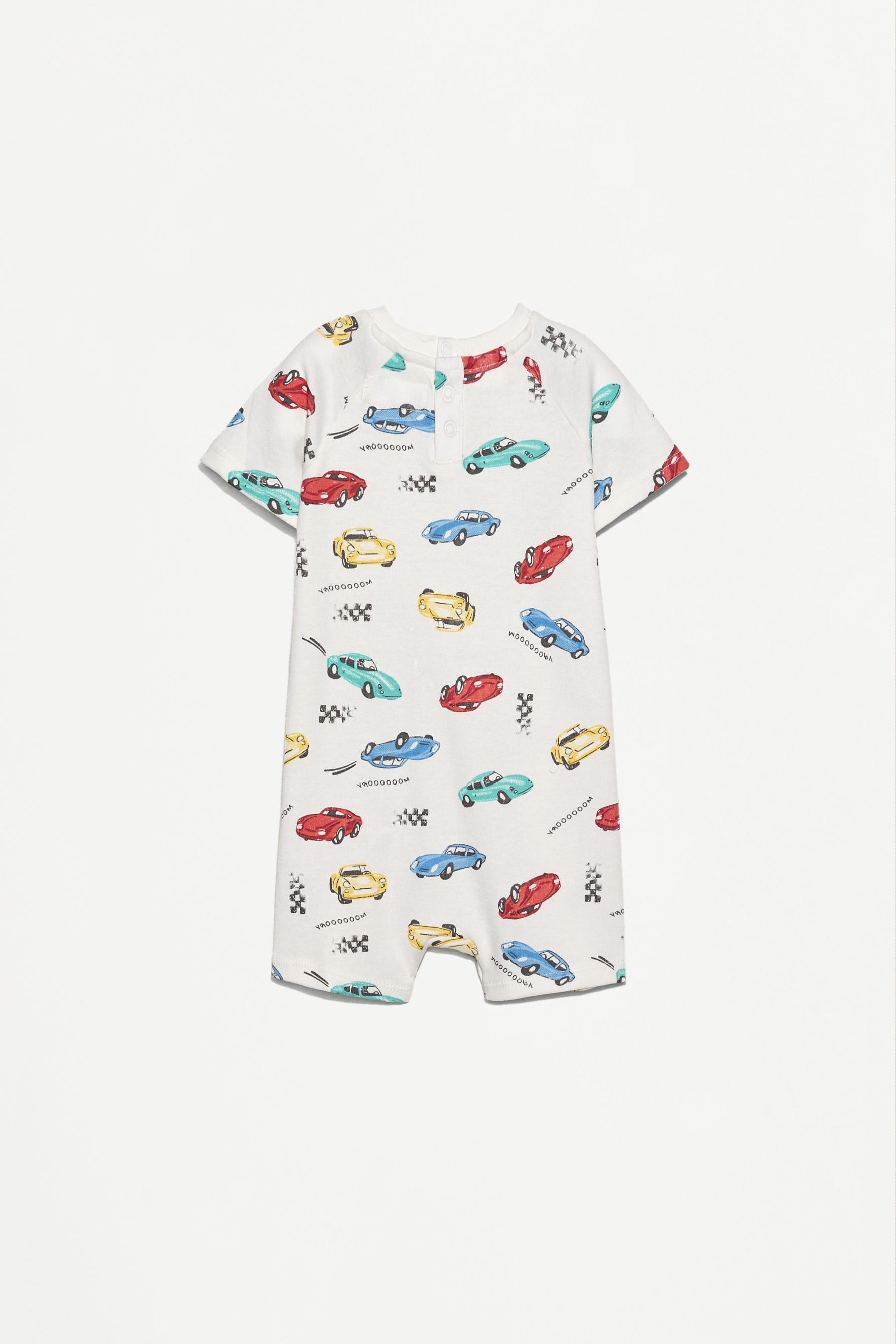 Pack of 2 short one-piece sleepsuits — PALE TURQUOISE