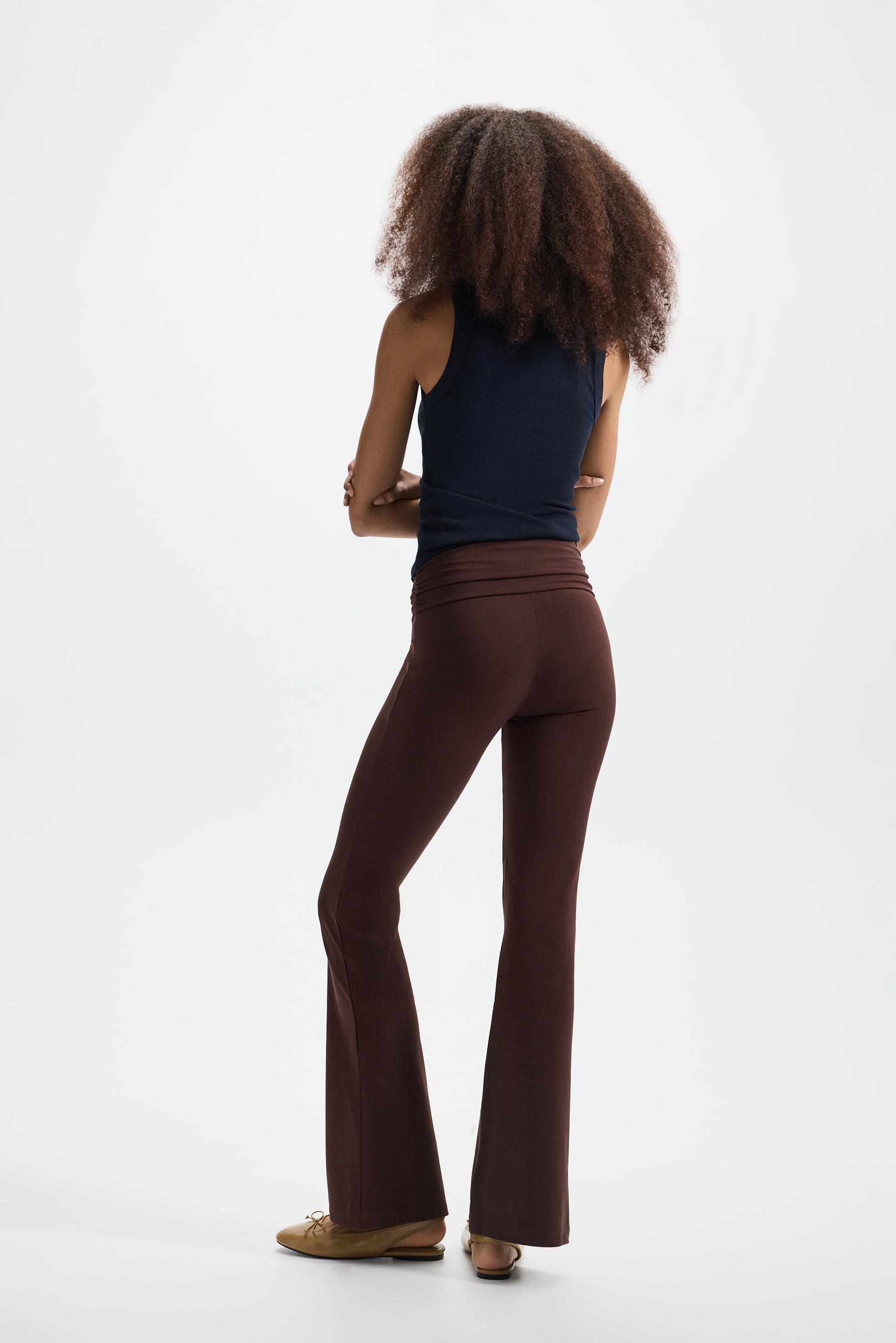 Ruched waist leggings — CHOCOLATE