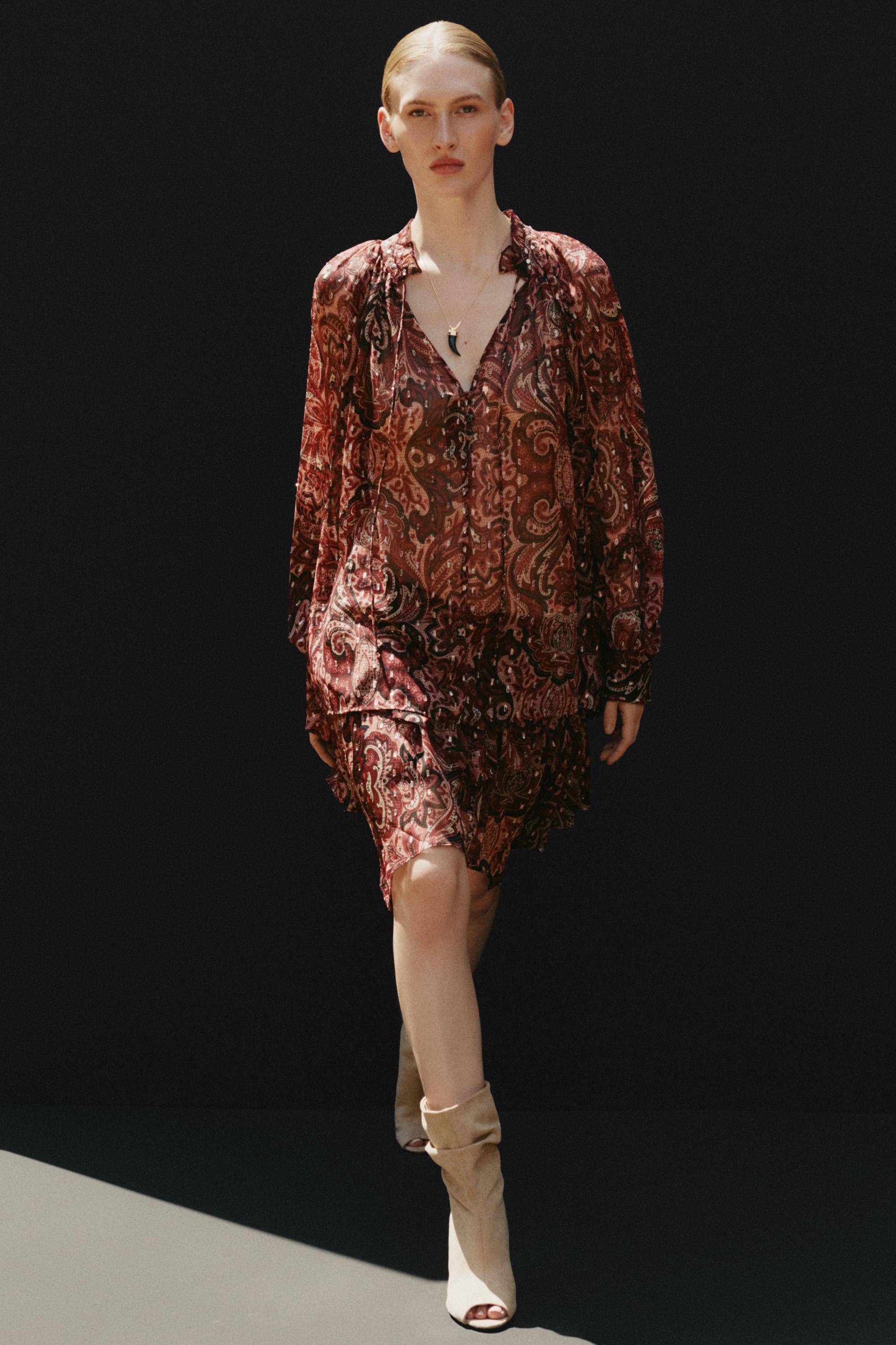 Paisley blouse — MAROON