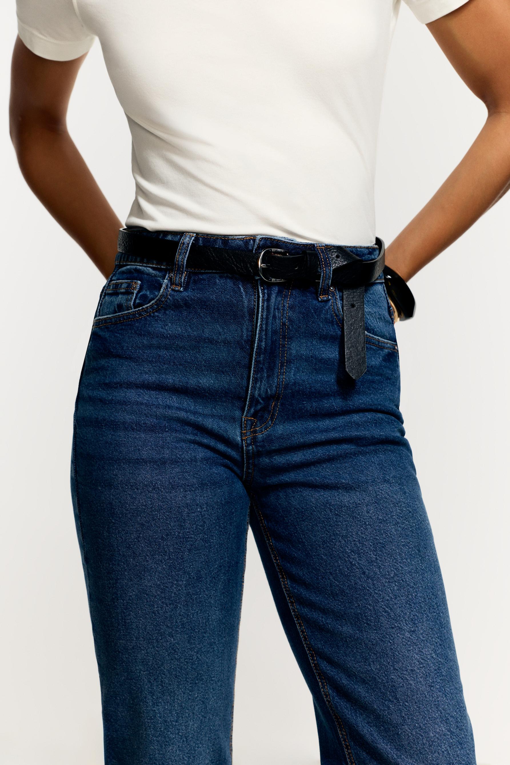 Mom fit jeans — FADED NAVY