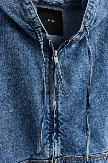 Hooded denim jacket — INDIGO 9