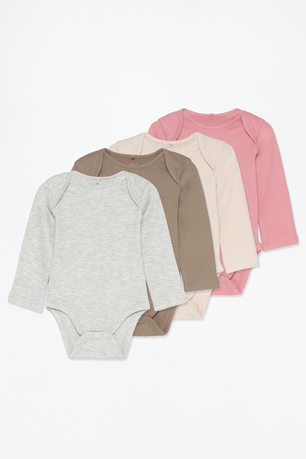 Pack of 4 basic bodysuits