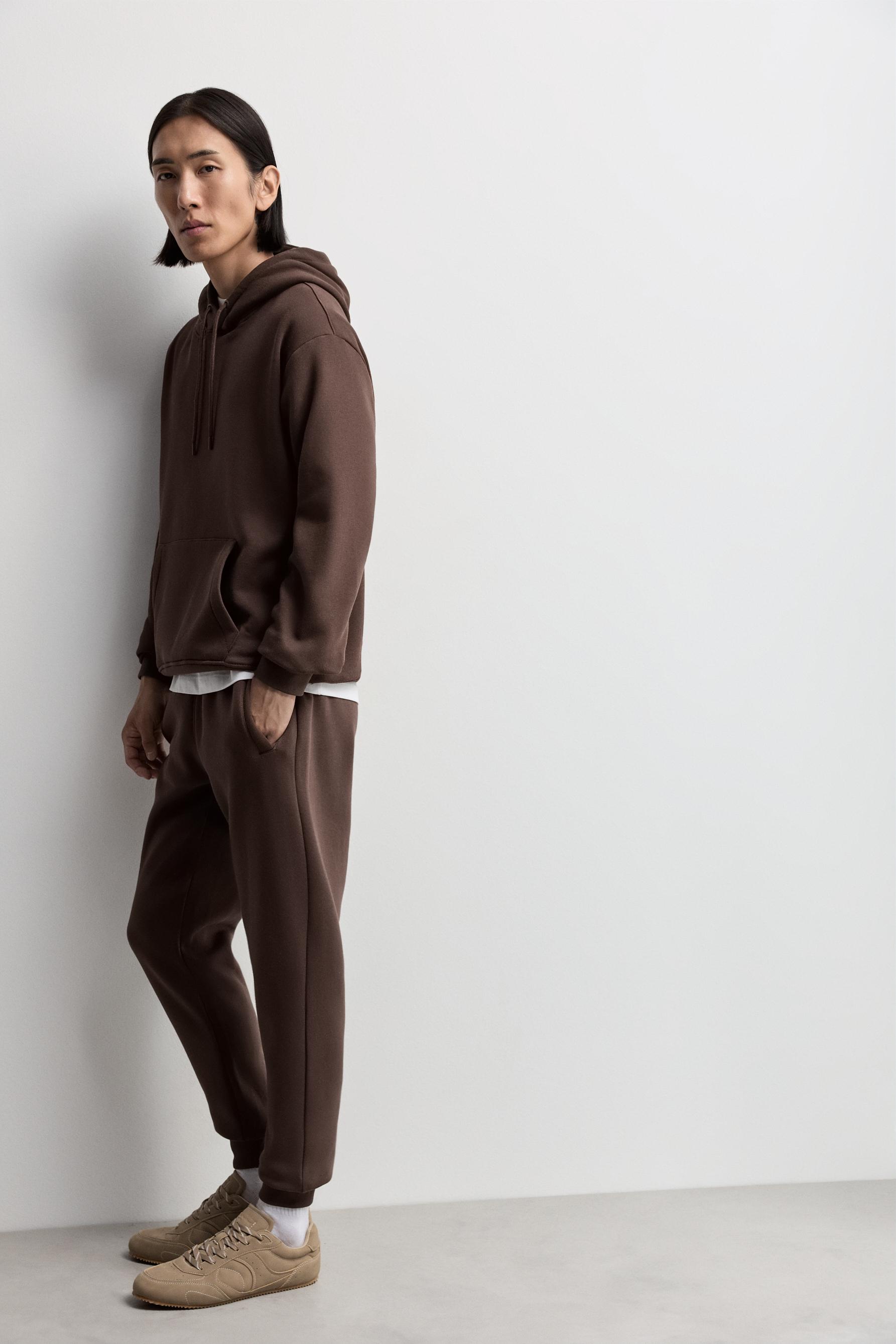 Regular fit tracksuit bottoms — CHOCOLATE