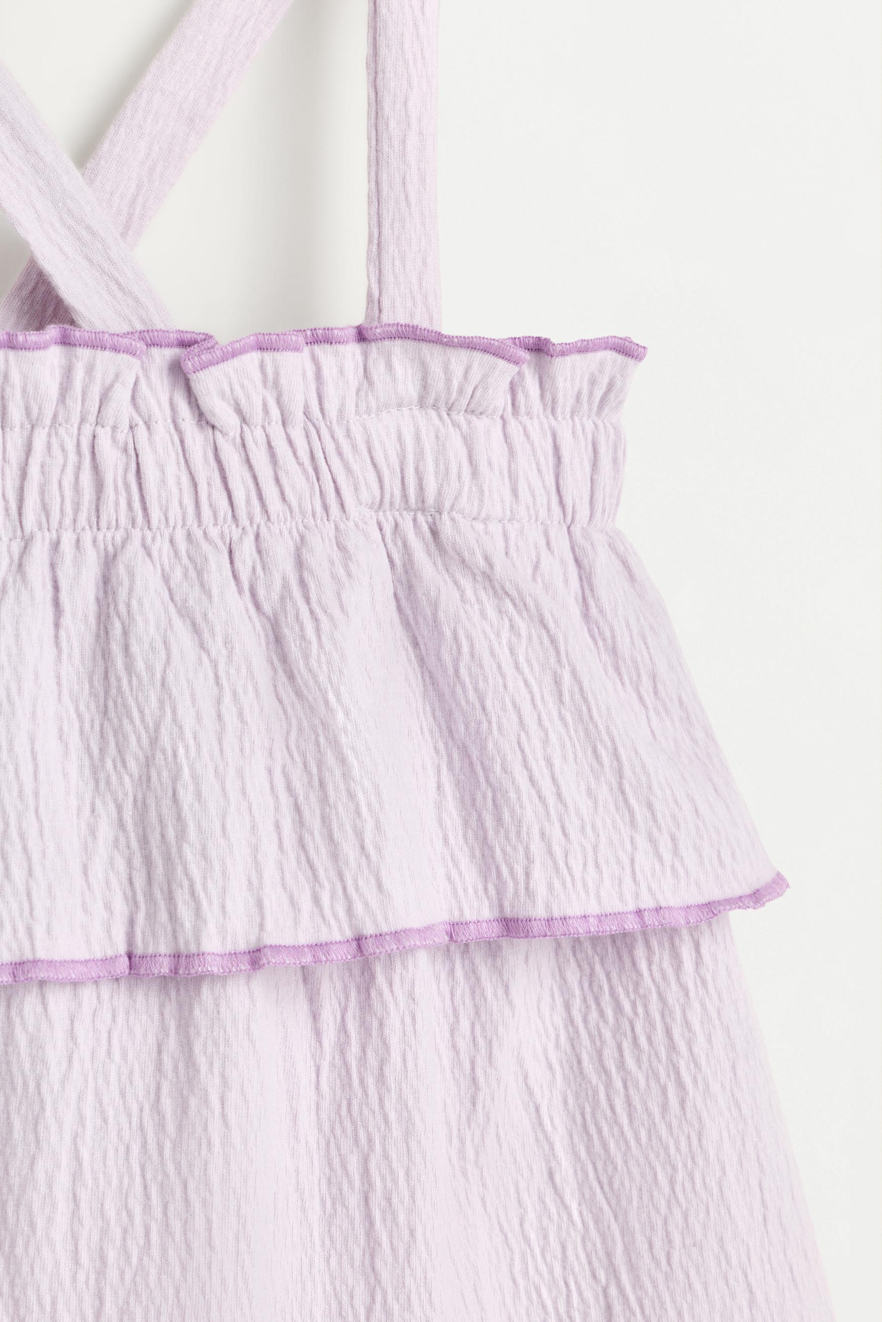 Ruffled dress — PASTEL MAUVE