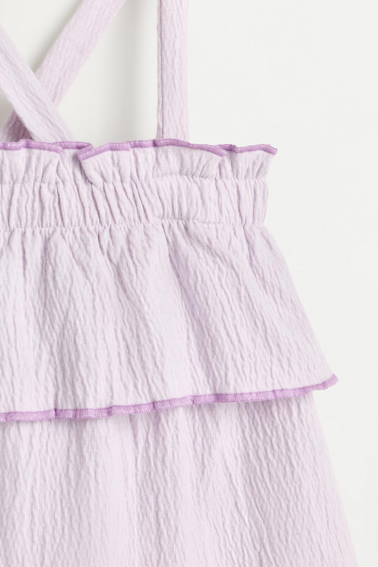 Ruffled dress — PASTEL MAUVE