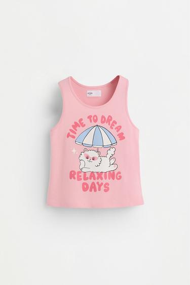 Printed strap pyjamas — CORAL 2