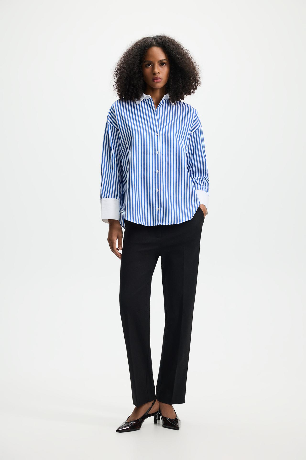 Striped shirt — MEDIUM BLUE