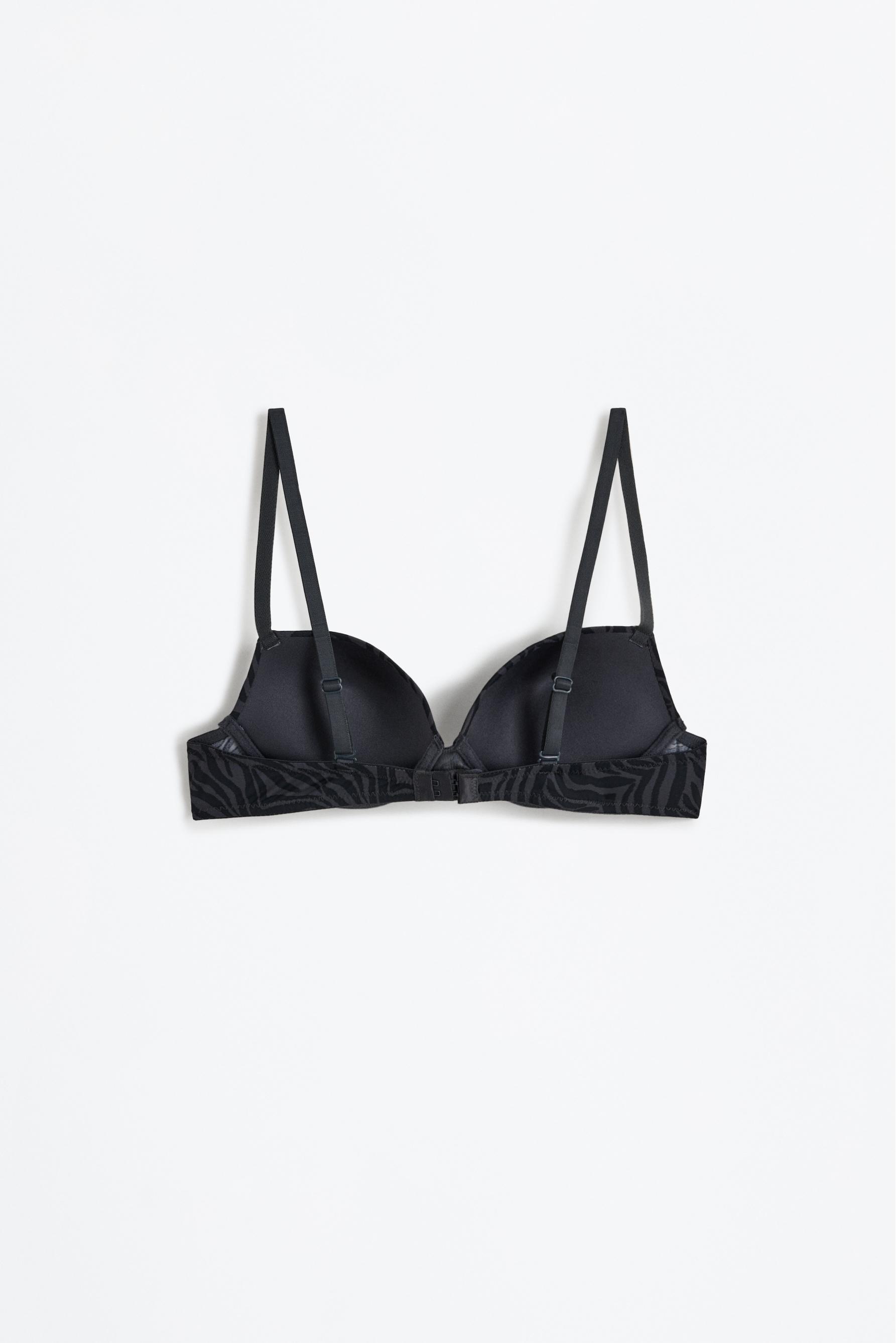 Microfibre classic push-up bra — ZEBRA PRINT