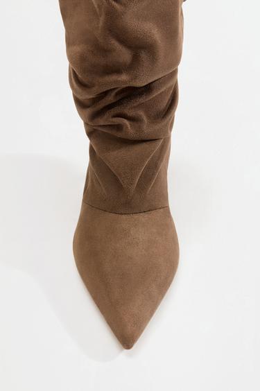 Slouchy ankle boots — BROWN 3
