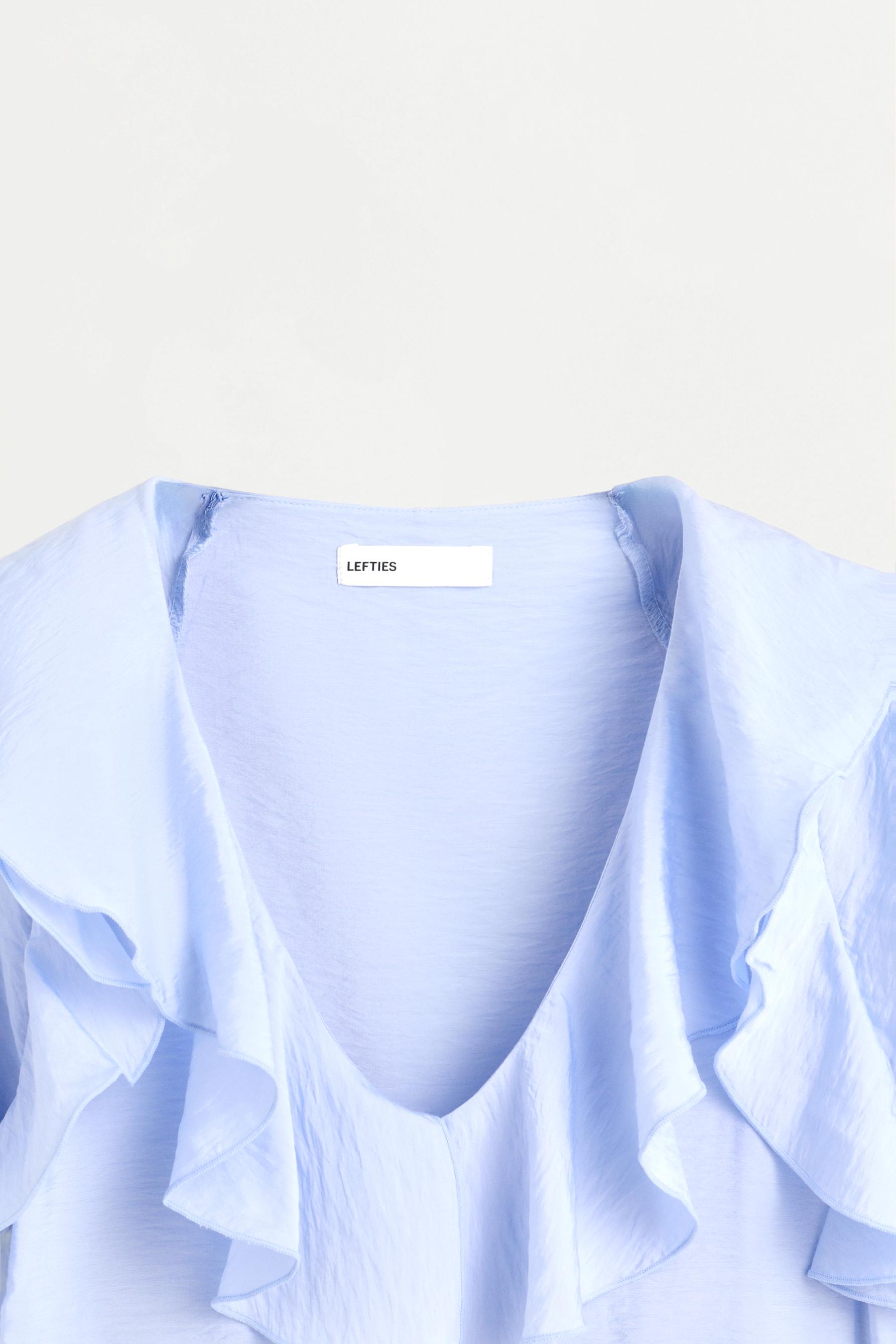 Ruffled Blouse — MEDIUM BLUE