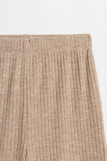 Ribbed knit sweater and trousers co-ord — SAND 5