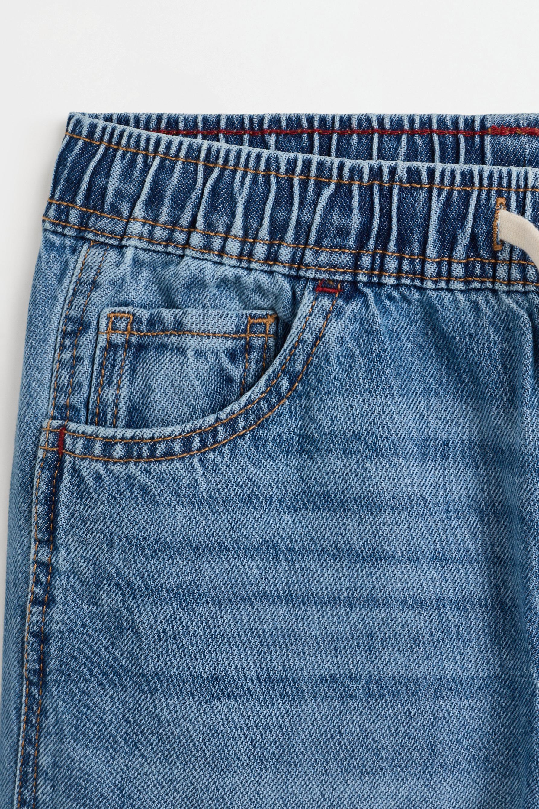 Wide-leg jogger jeans — INDIGO