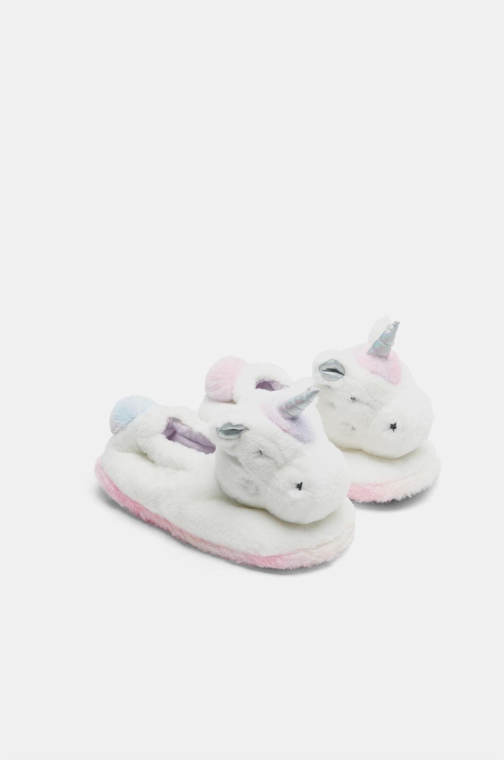 Unicorn house slippers