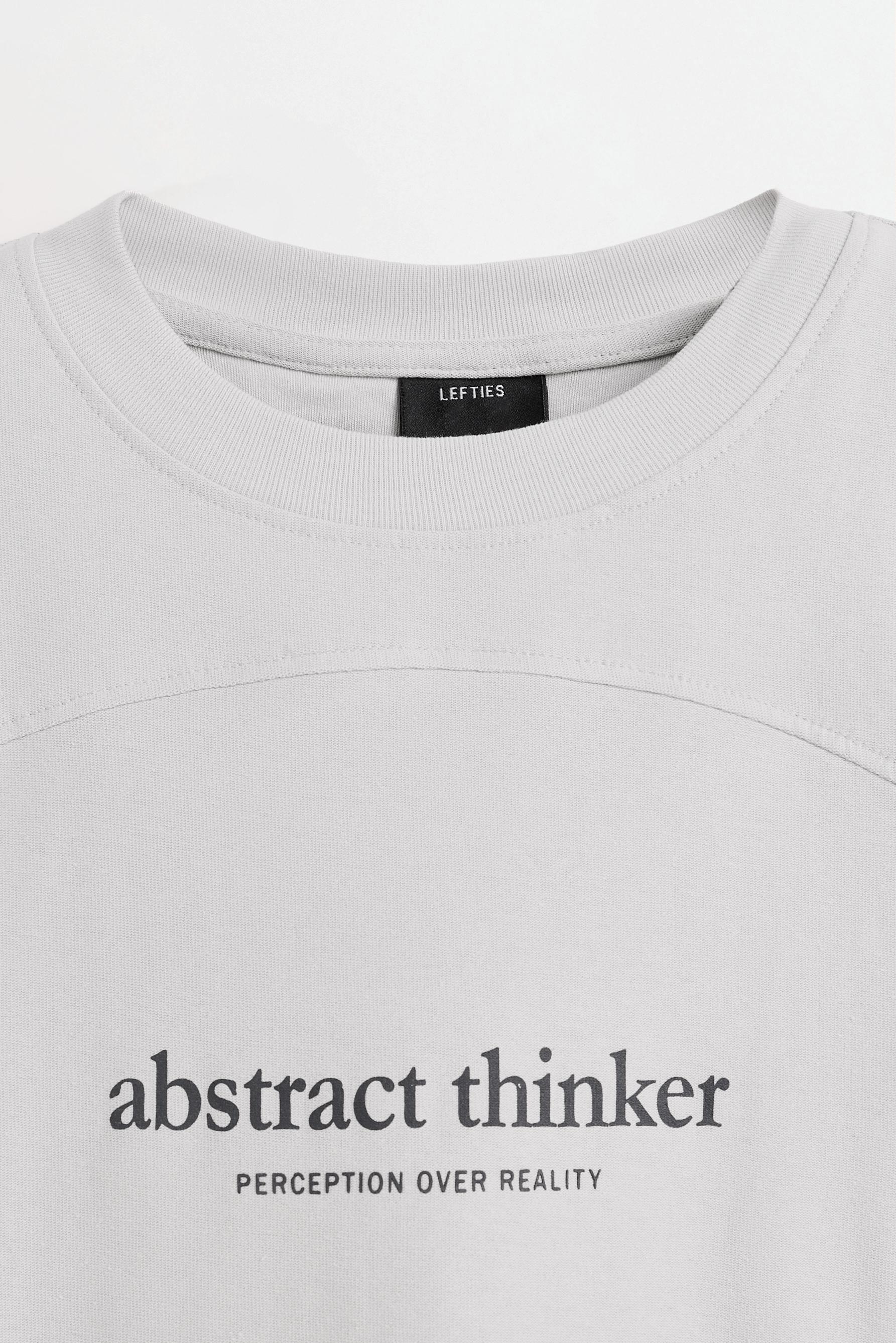 Oversized printed T-shirt — PALE GREY