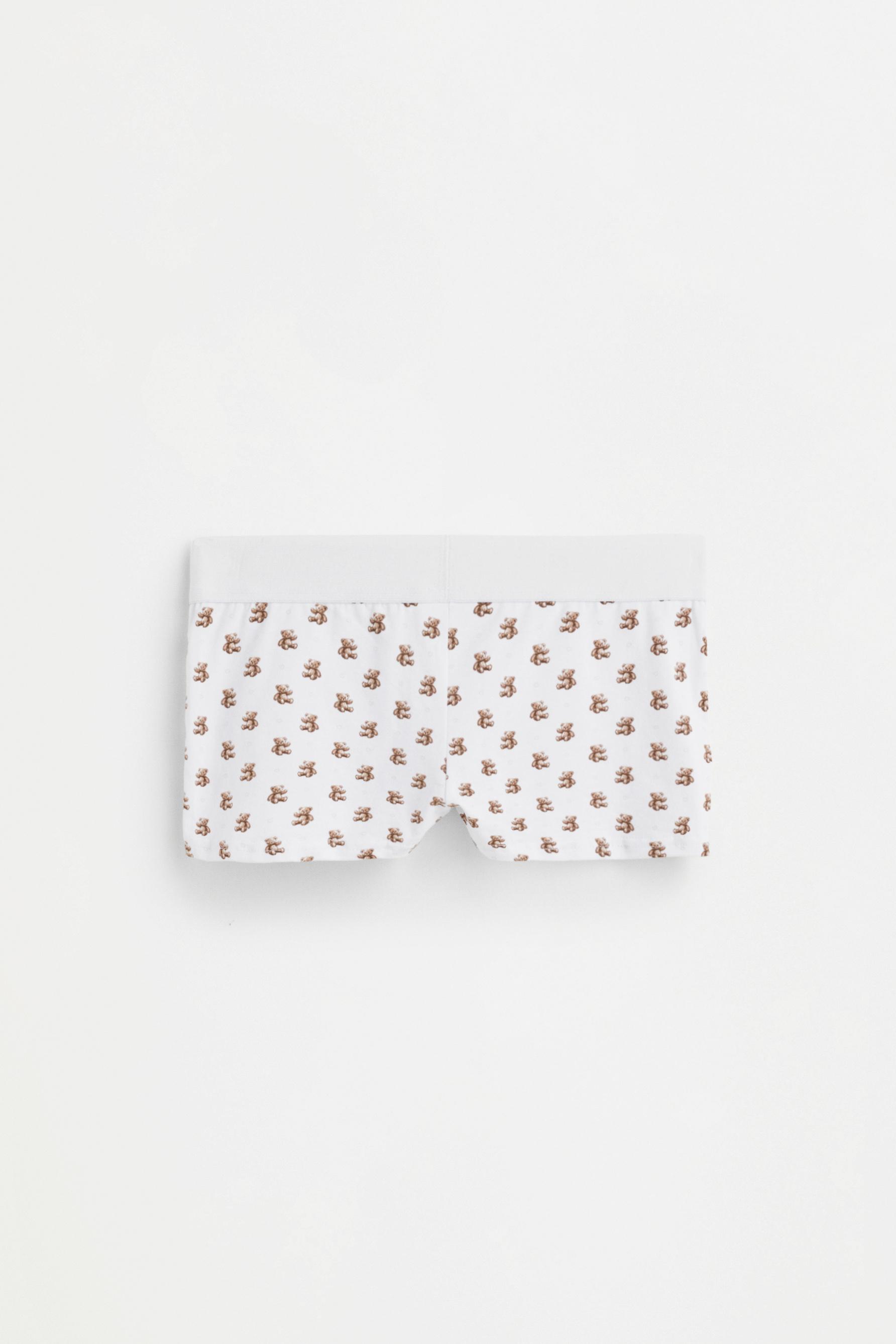 Printed boxer shorts — BROWN