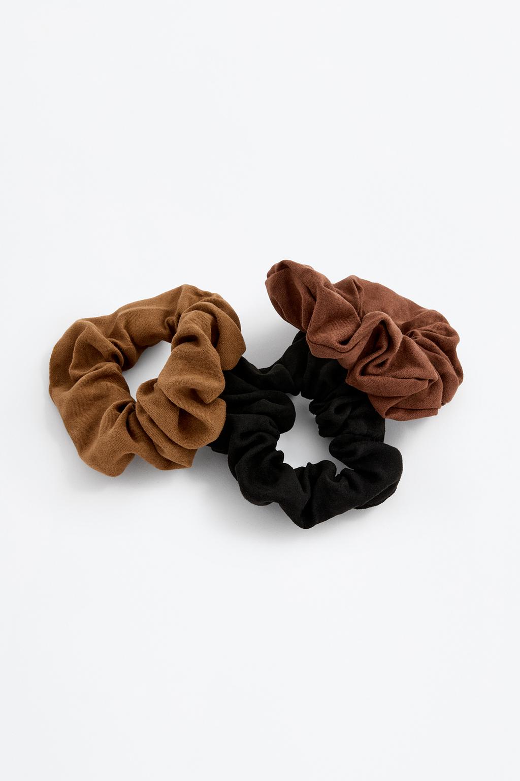 Pack 3 scrunchies lisos