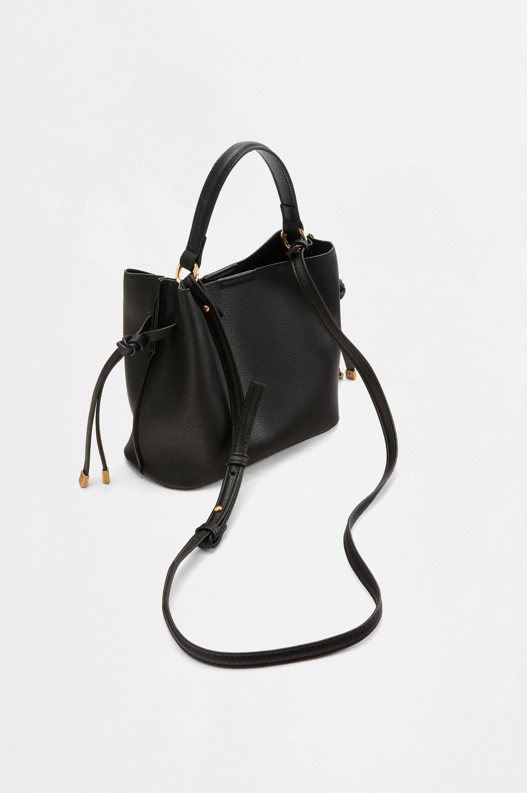 Bucket crossbody bag — BLACK