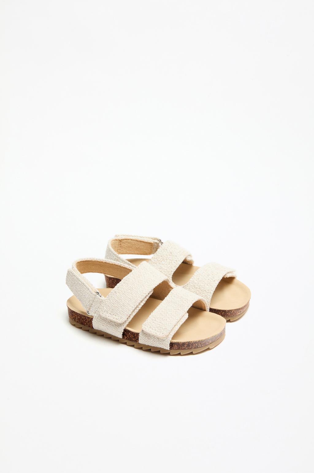 Fabric comfort sandals