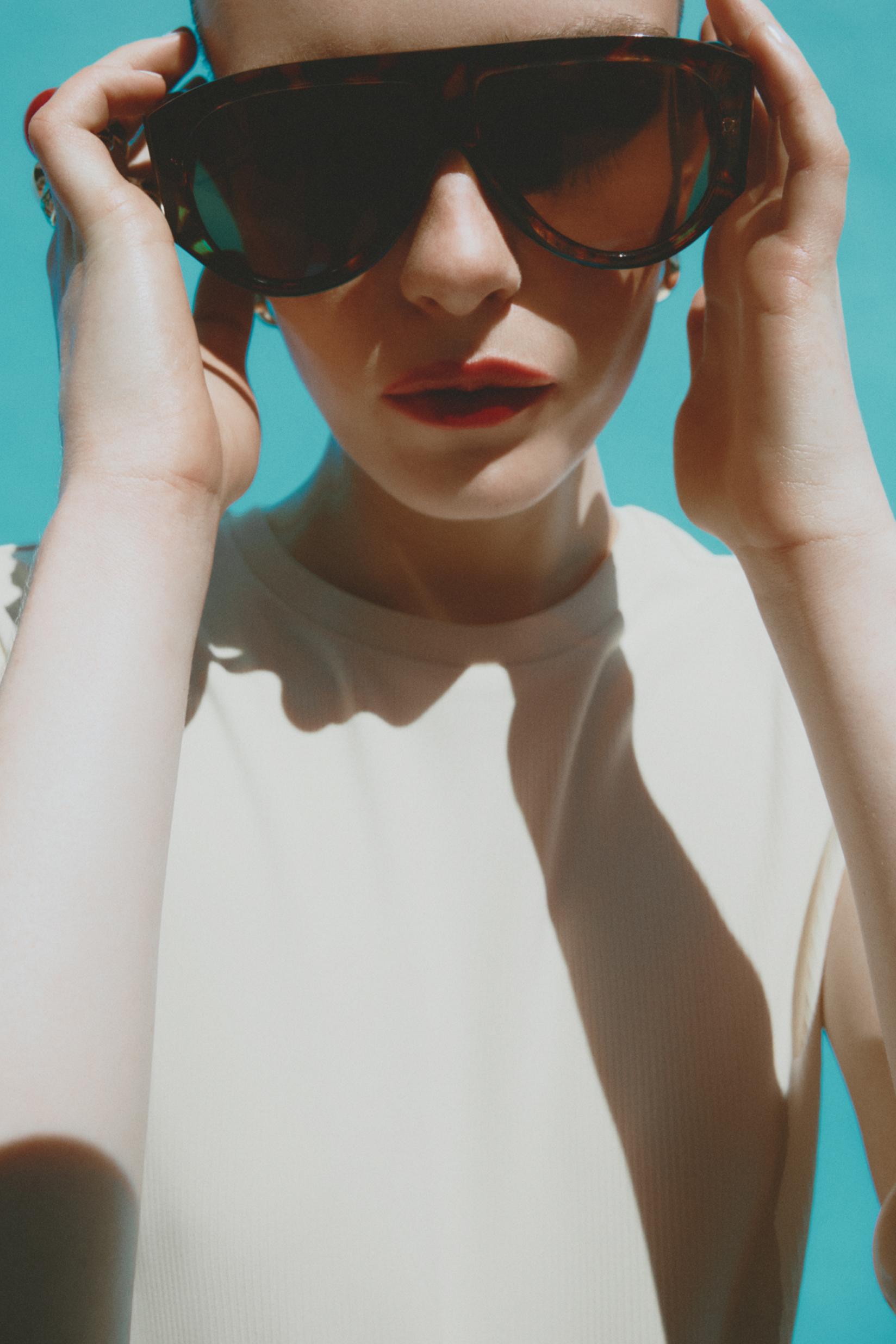 Tortoiseshell aviator sunglasses — TORTOISESHELL