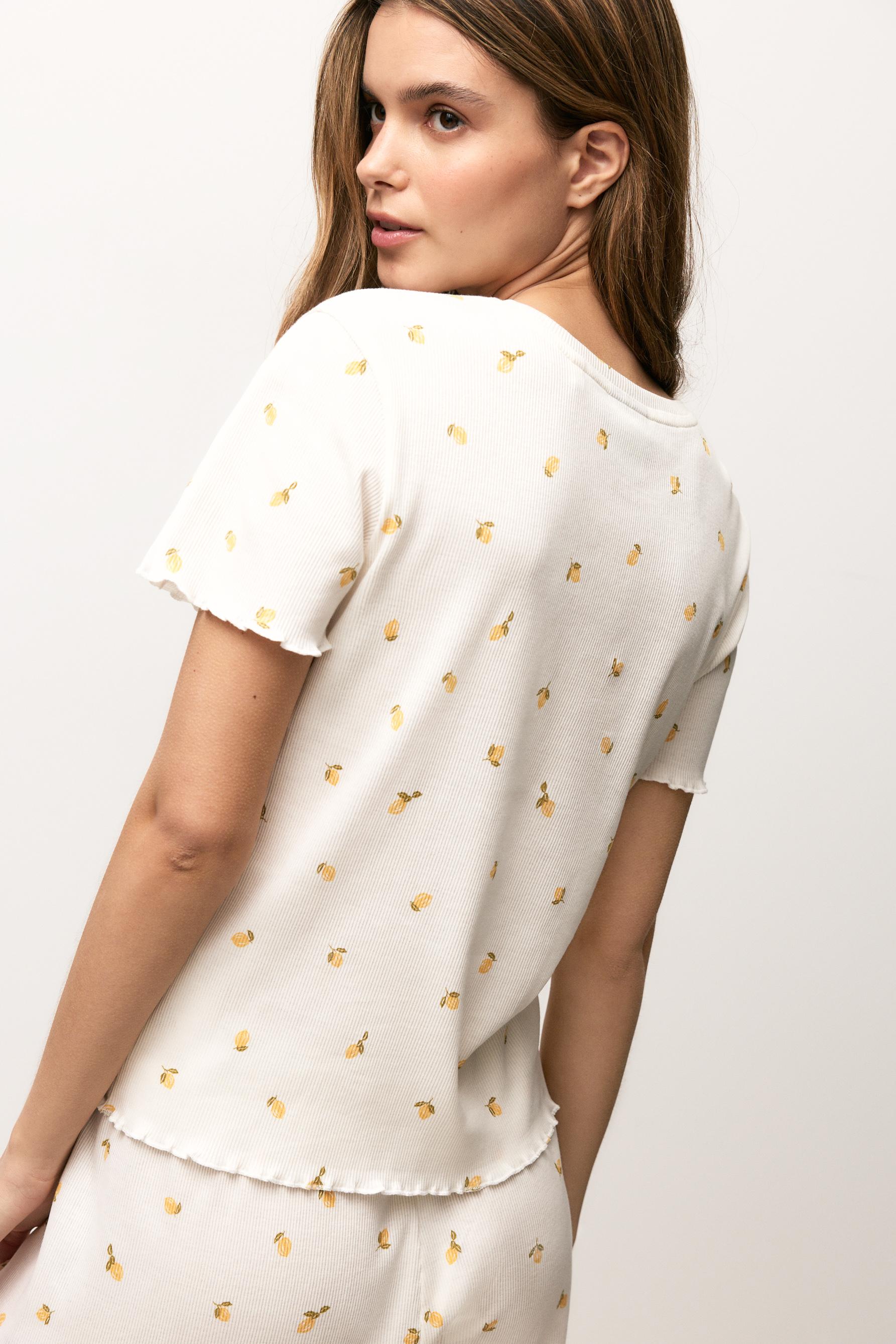 Short printed pyjamas — YELLOW