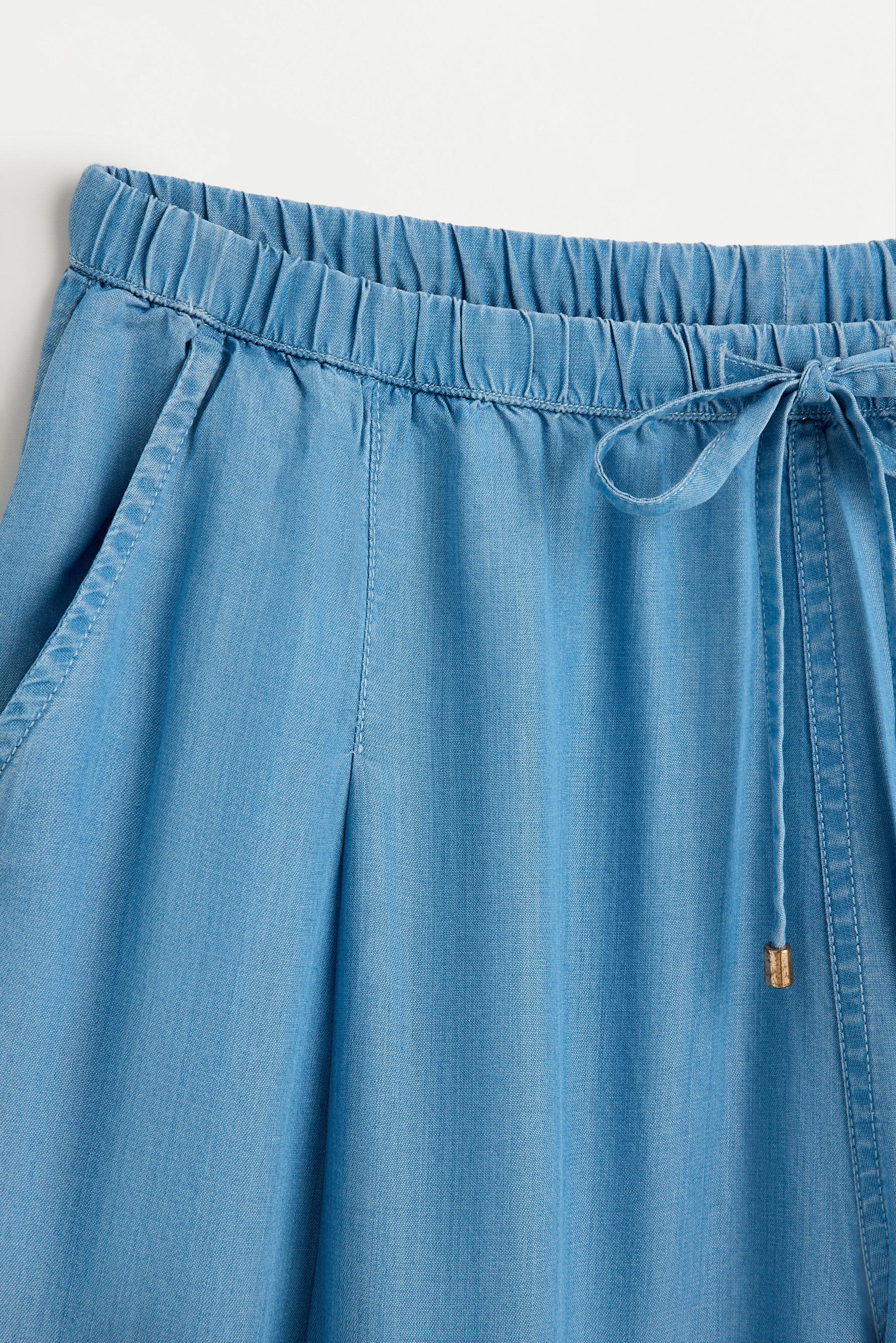 Lightweight wide-leg jeans — PALE BLUE