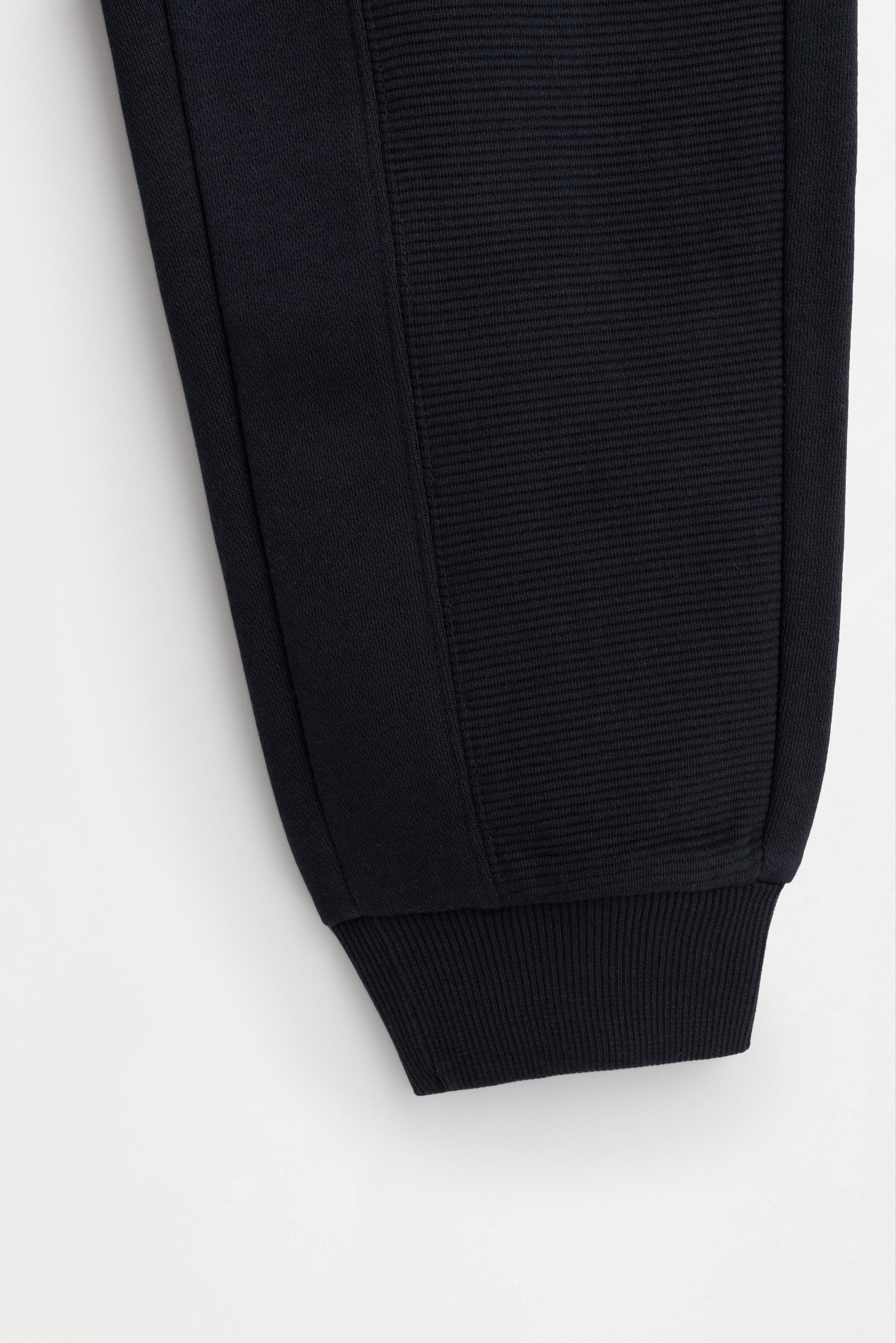 Ottoman plush joggers — NAVY