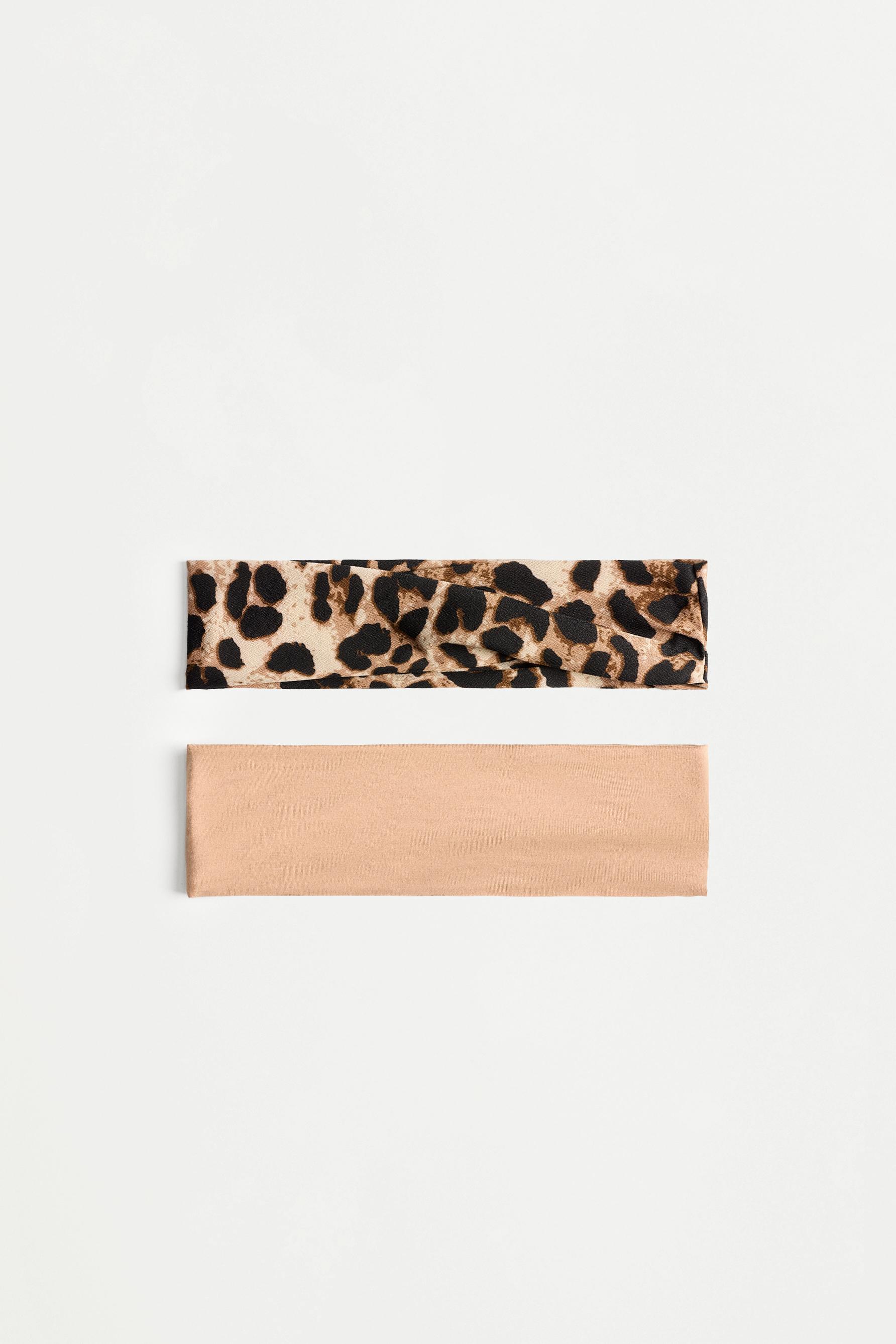 Elastic Bandanas (2-Pack) — LEOPARD PRINT