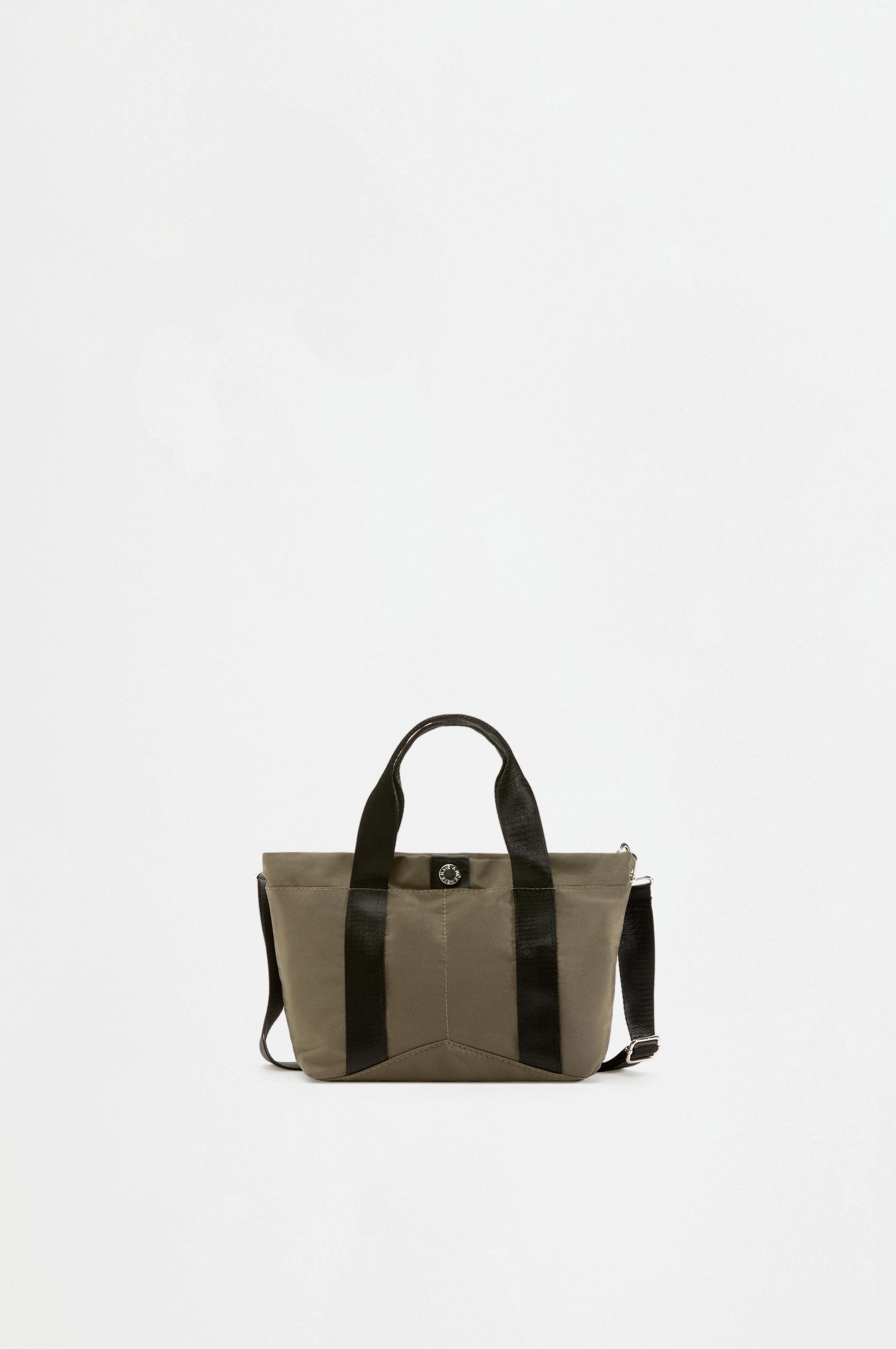Mini nylon crossbody bag — KHAKI